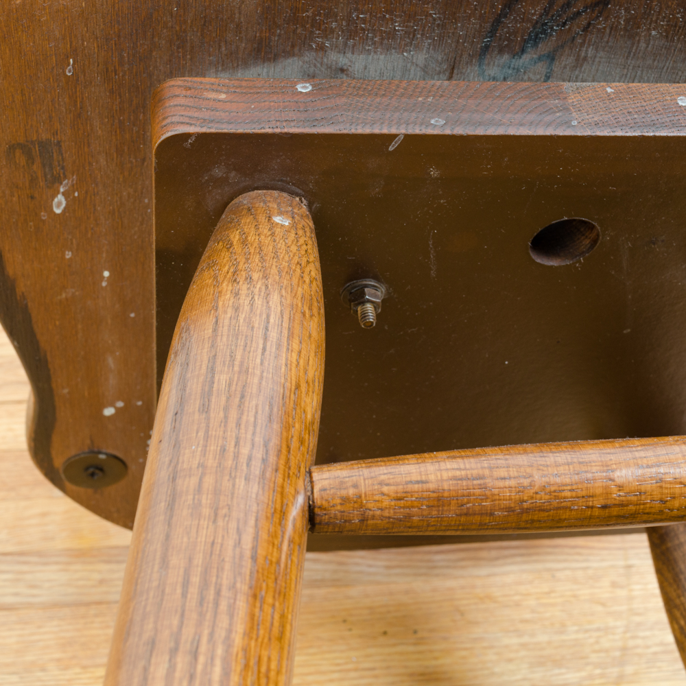 Windsor Oak Swivel Bar Stools