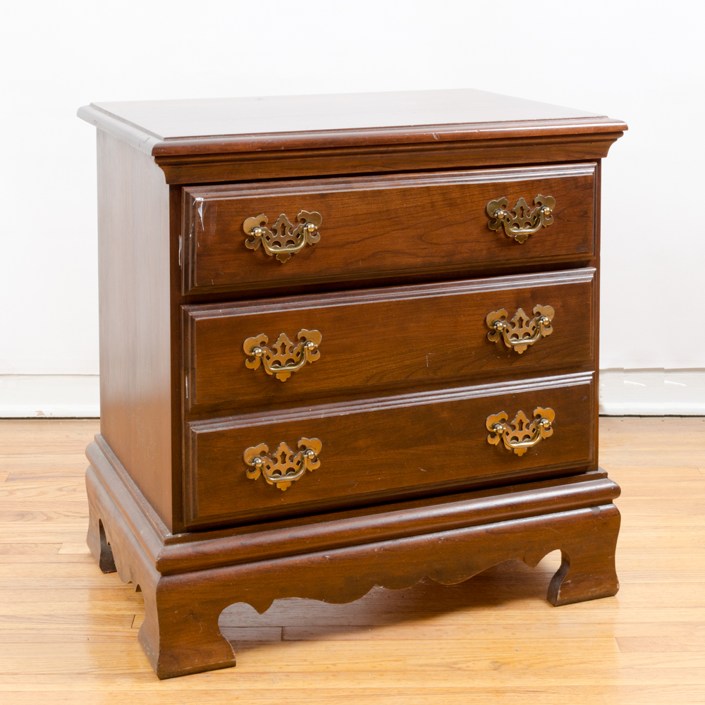 Chippendale Style Walnut Night Table