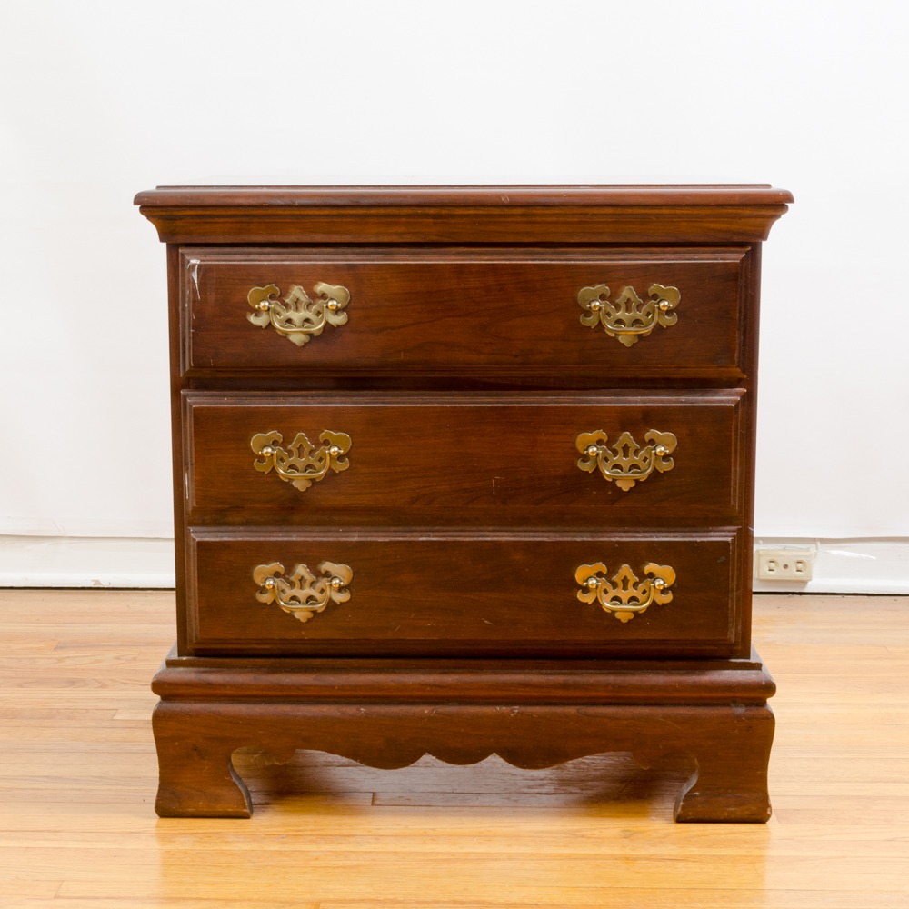 Chippendale Style Walnut Night Table