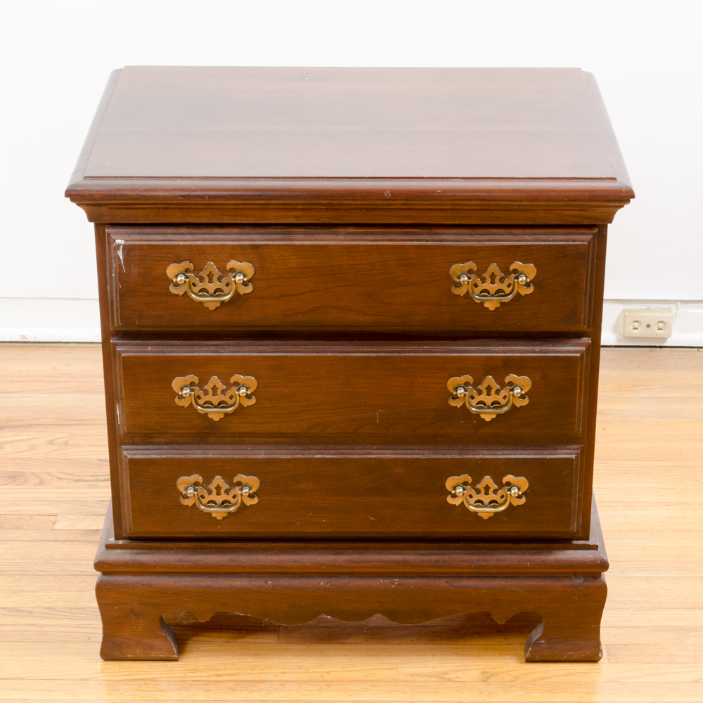 Chippendale Style Walnut Night Table