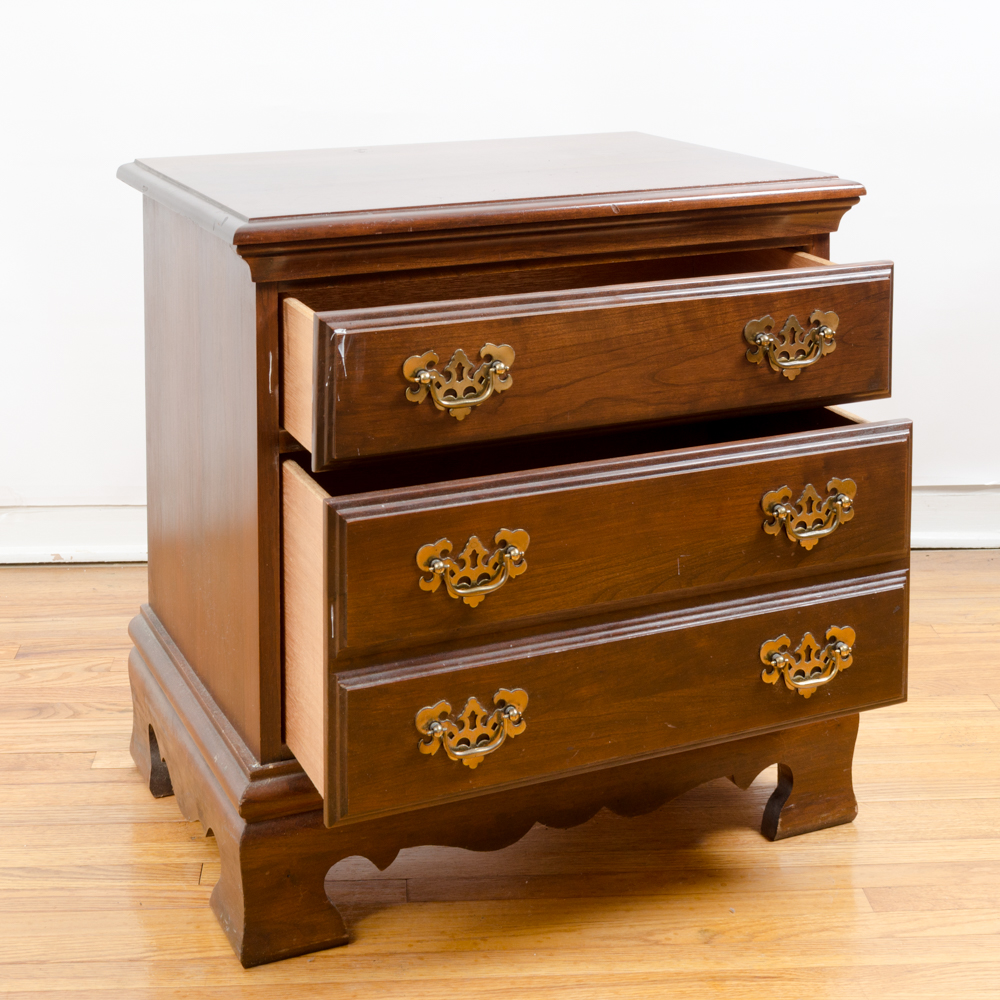 Chippendale Style Walnut Night Table