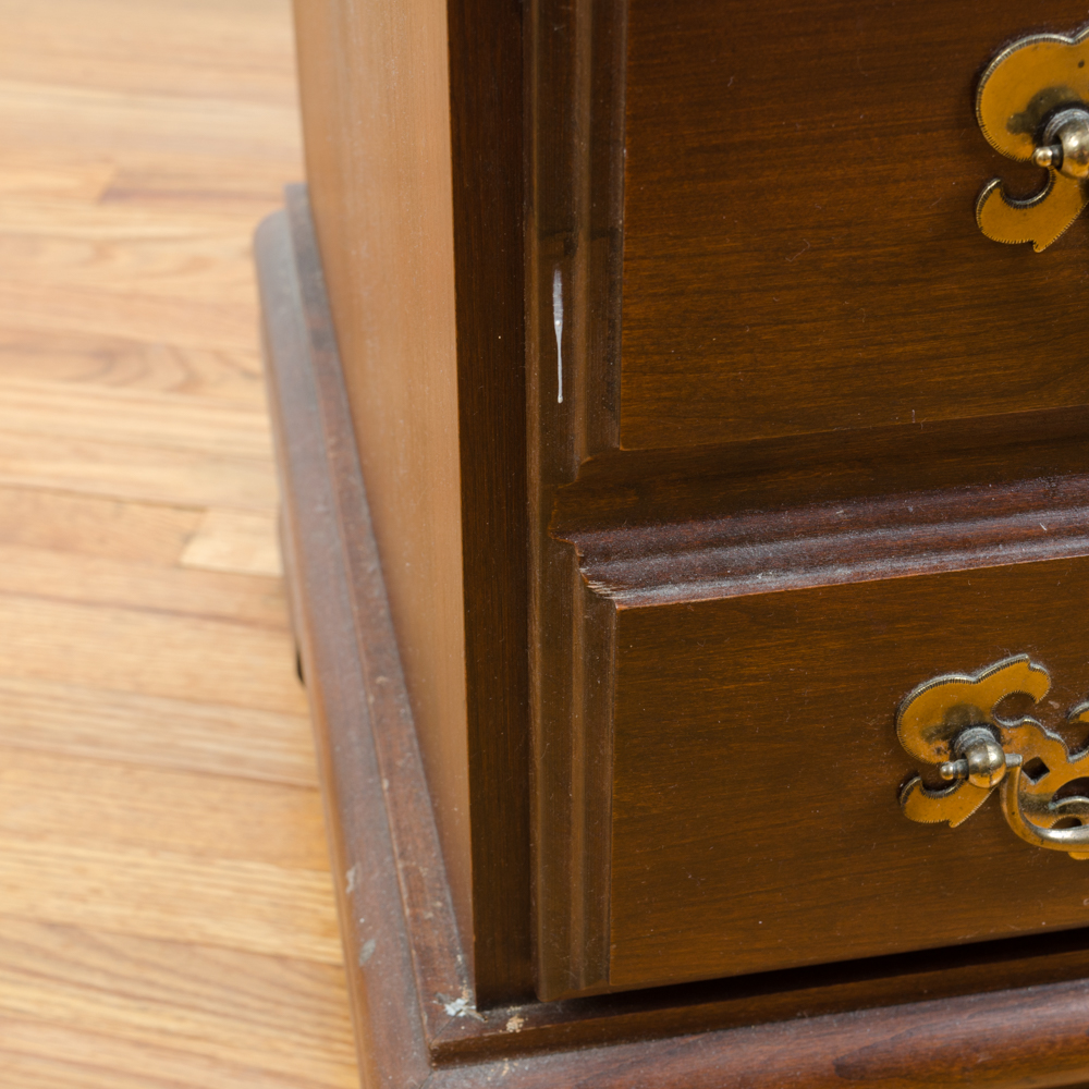 Chippendale Style Walnut Night Table