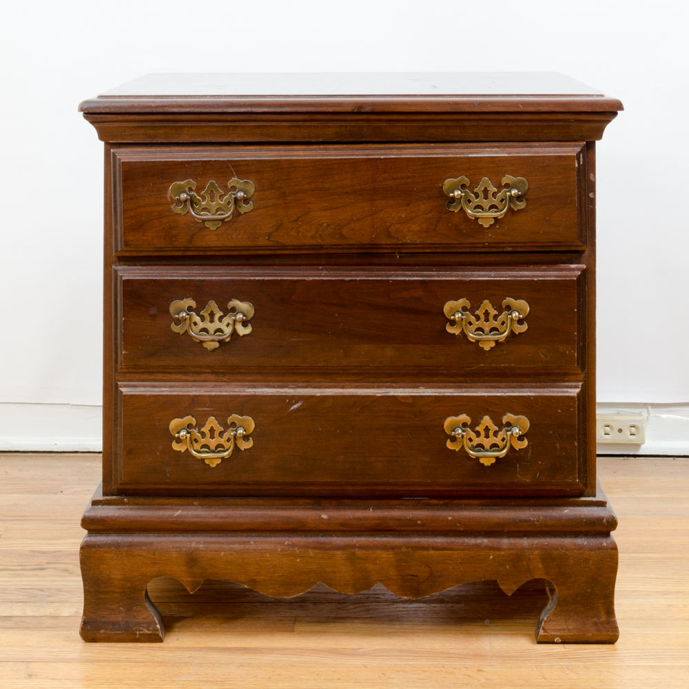 Chippendale Style Walnut Night Table