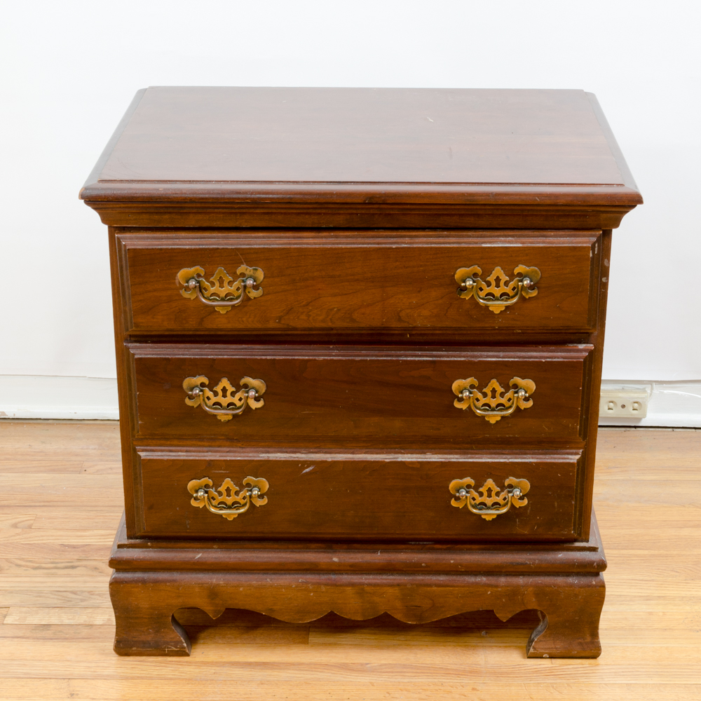 Chippendale Style Walnut Night Table