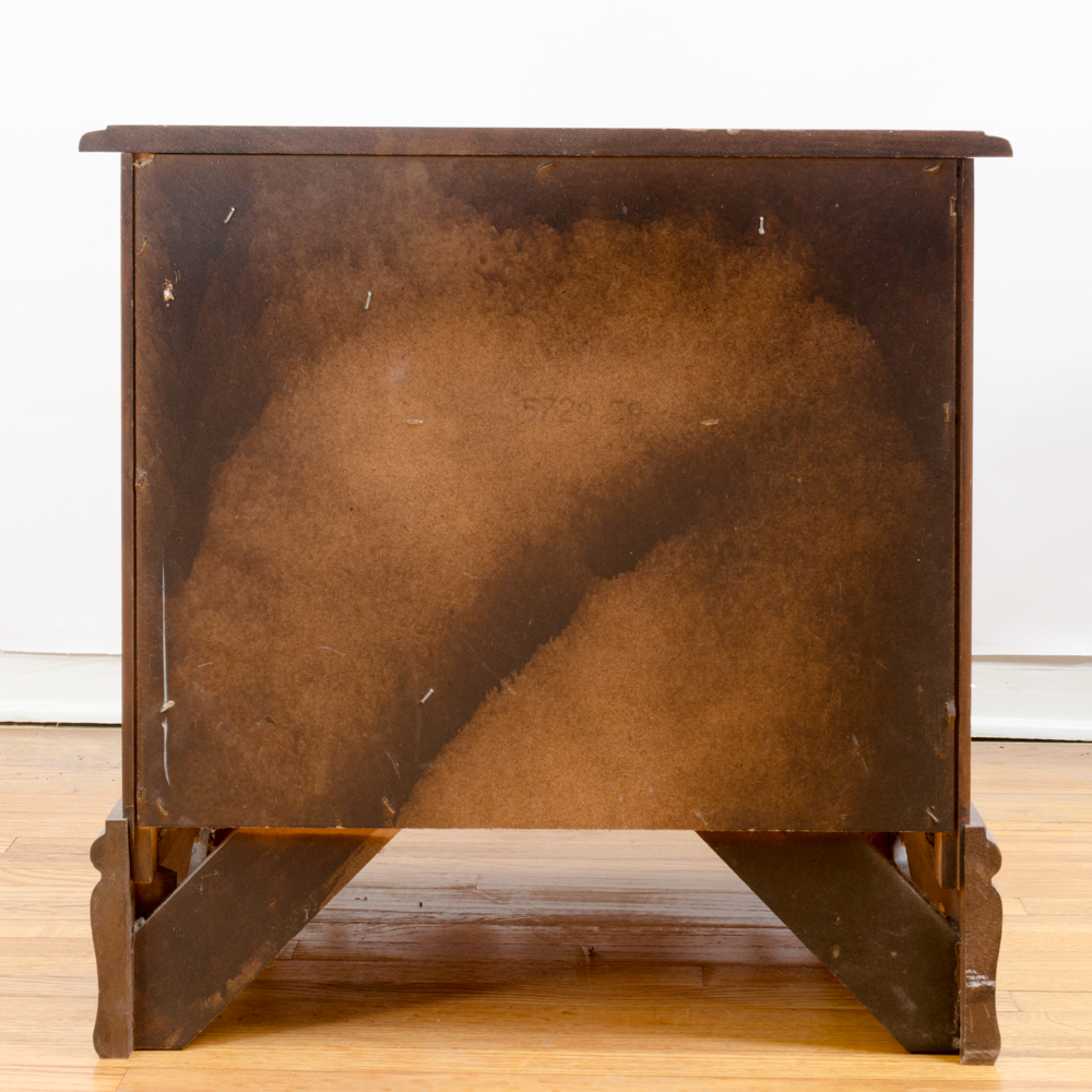 Chippendale Style Walnut Night Table