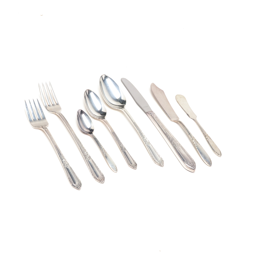 Vintage Silver Plated Flatware Assortment Including William Rogers