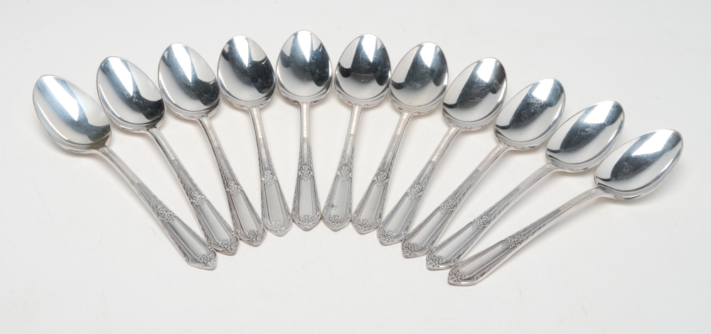 Vintage Silver Plated Flatware Assortment Including William Rogers