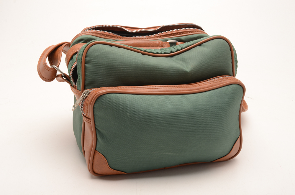 Canon AE-1 SLR 35mm Camera with Three Lenses and Flash