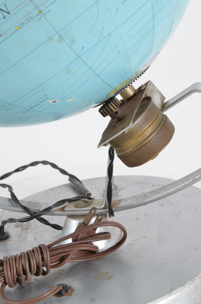 Vintage Nystrom Motorized Globe with Satellite
