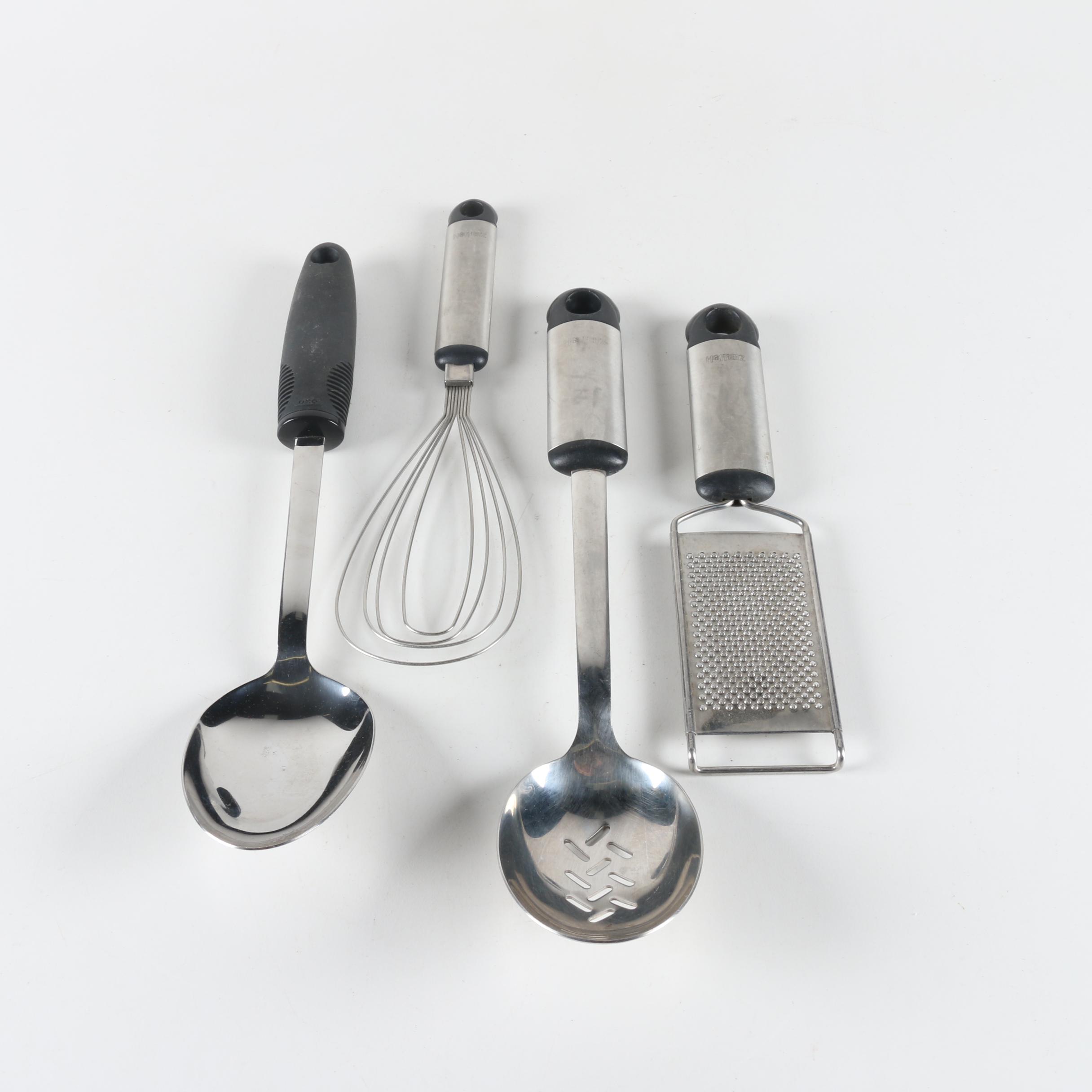 Signed First Edition "Katie Brown Celebrates" with Cooking Utensils