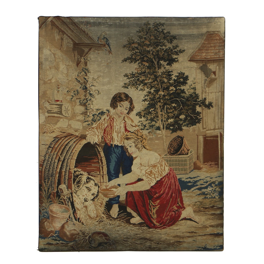 Victorian Wool Work Tapestry