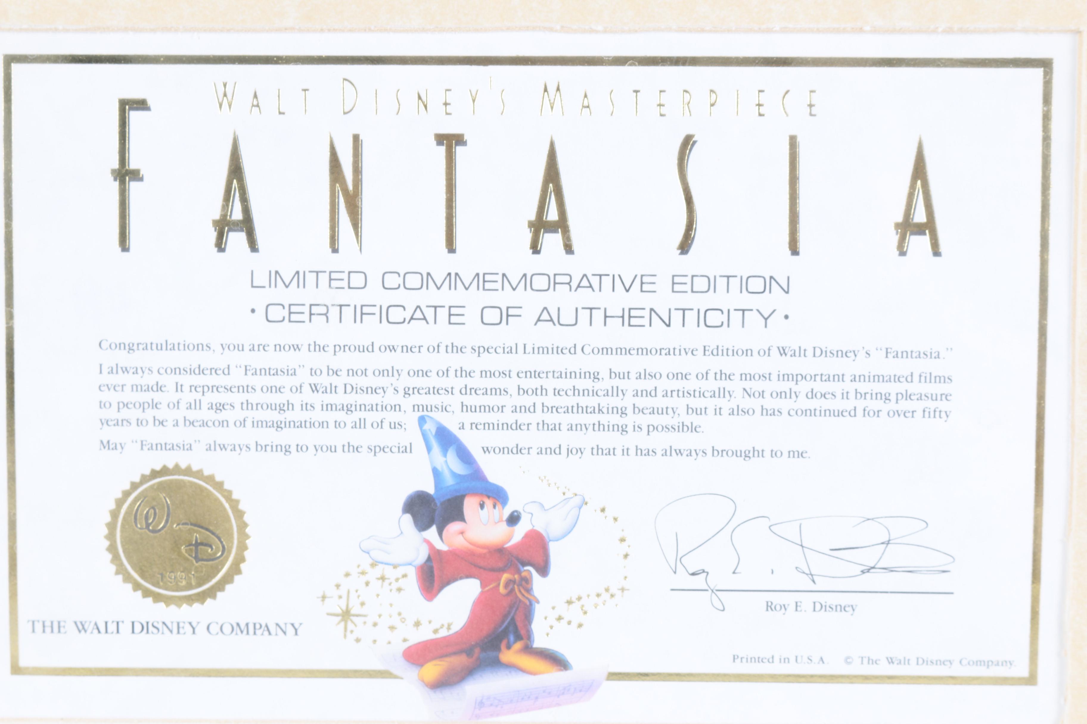 Walt Disney Limited Edition Offset Lithograph "Fantasia"