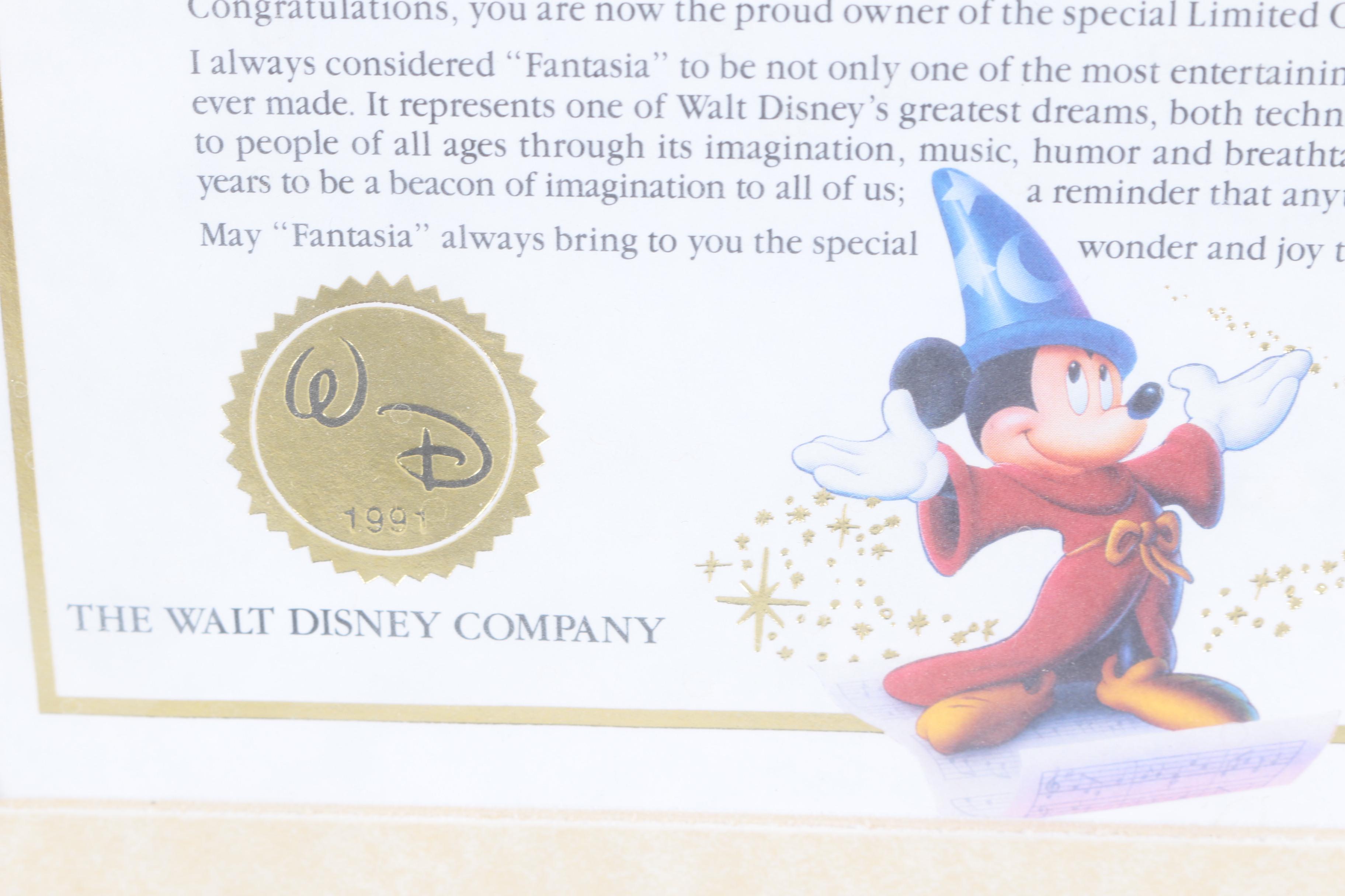 Walt Disney Limited Edition Offset Lithograph "Fantasia"