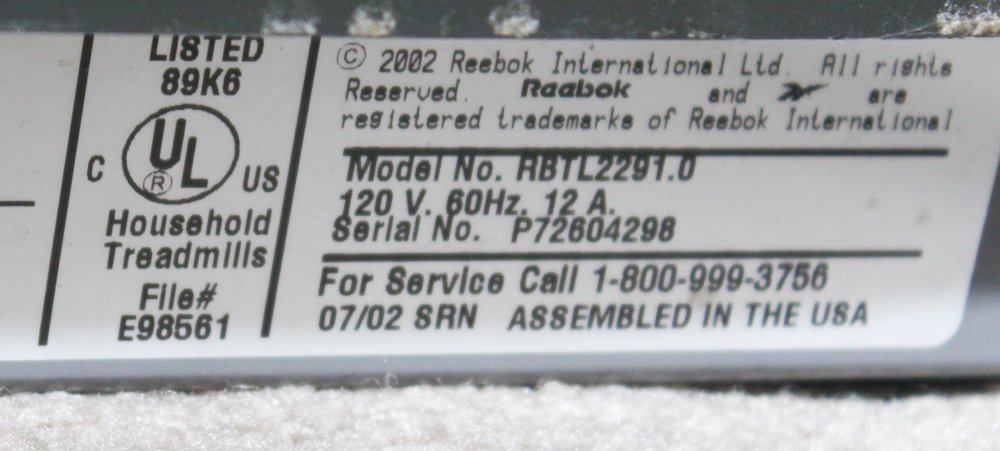 Reebok RX 5000 Treadmill