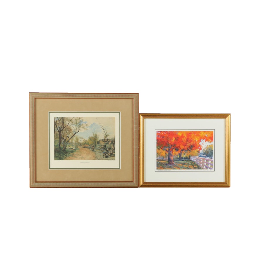 Two Reproduction Prints on Paper after Paintings