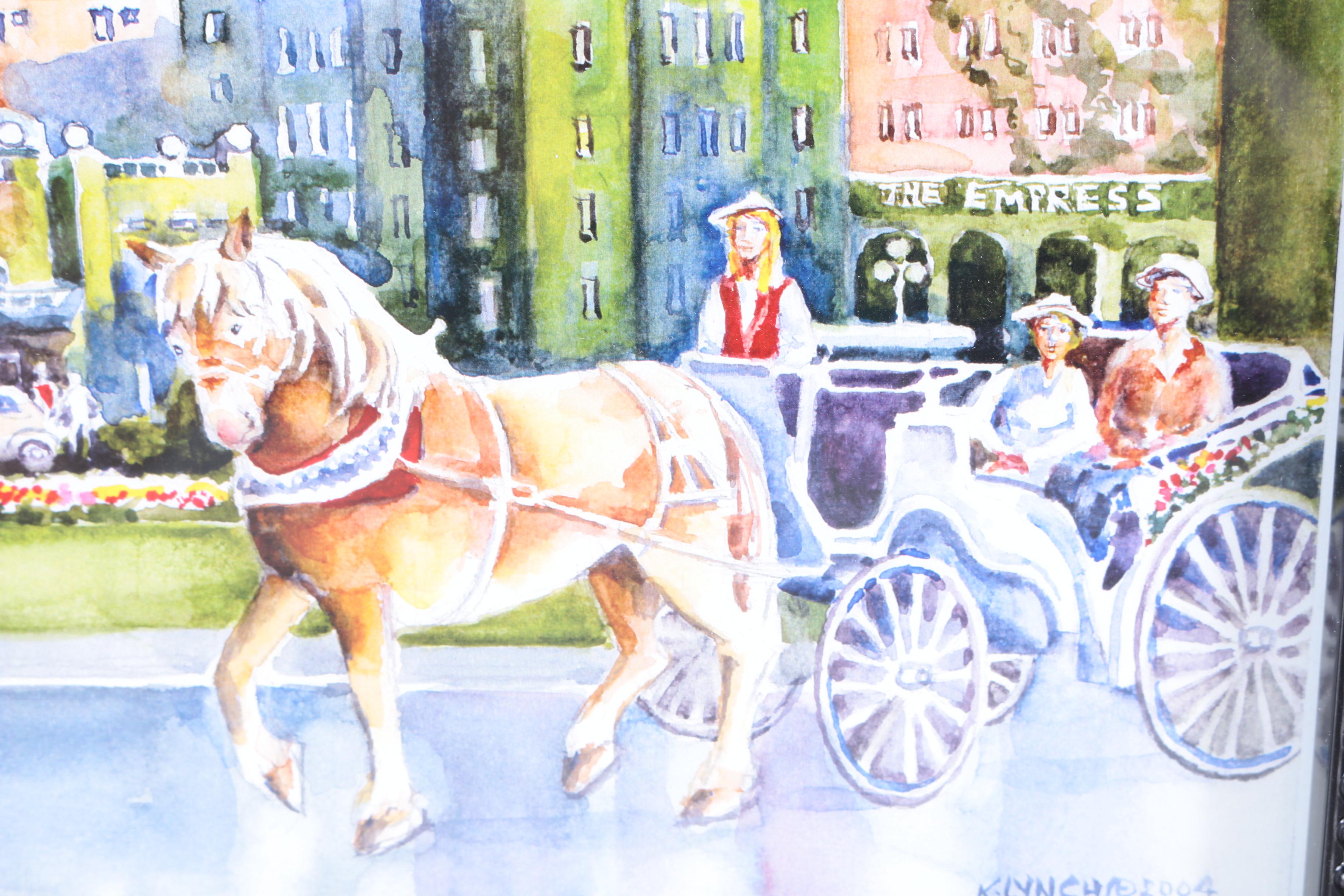 K. Lynch Reproduction Print on Paper "Empress Victoria B.C."