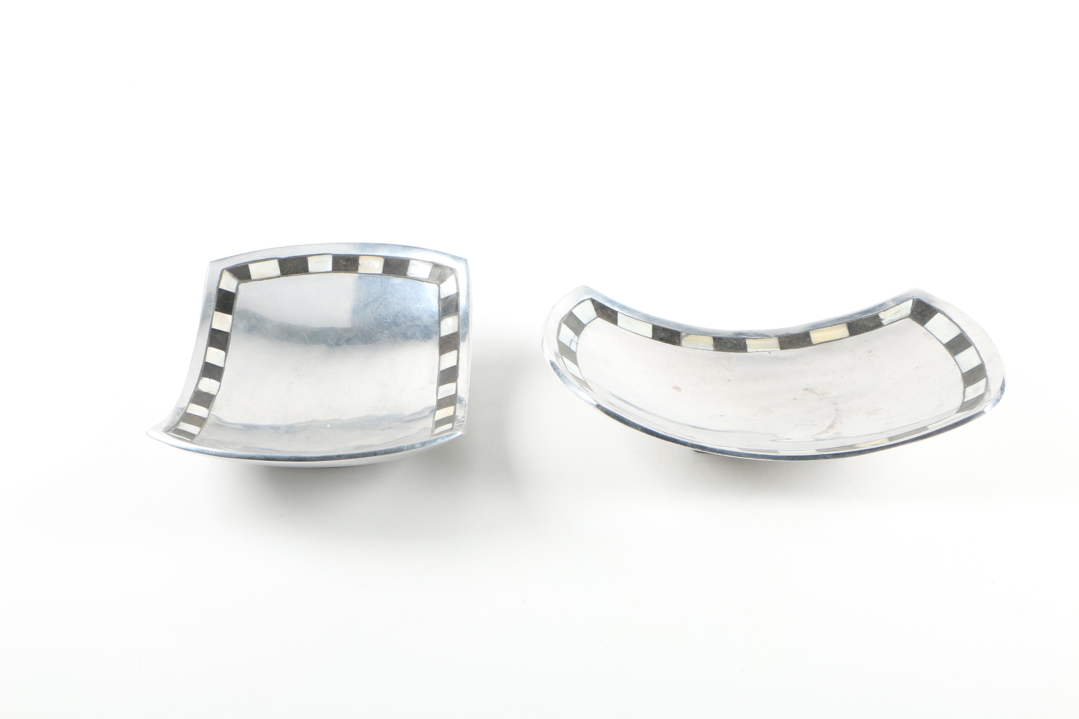 Towle Silversmiths Aluminum and Mother of Pearl Tableware