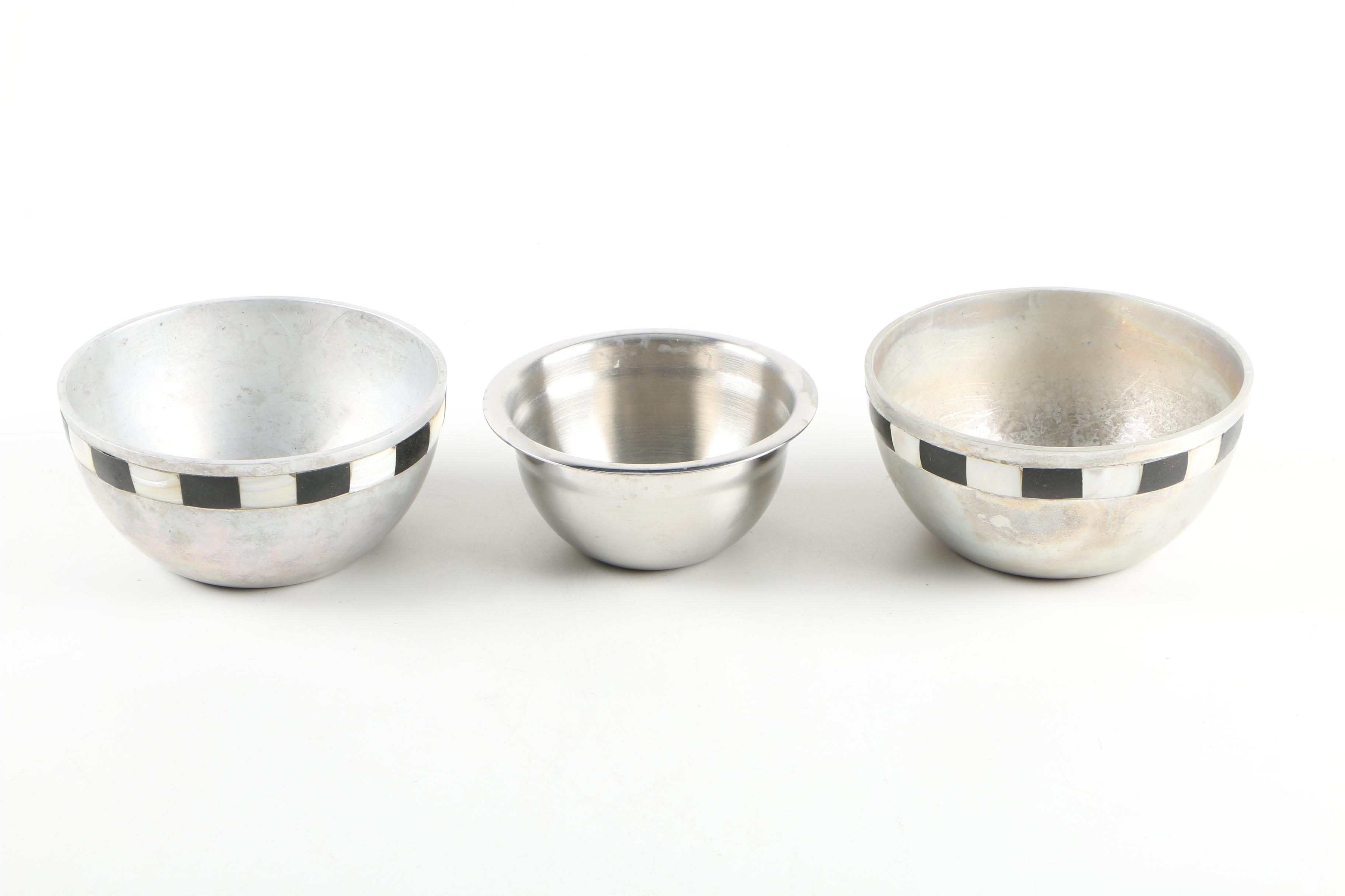 Towle Silversmiths Aluminum and Mother of Pearl Tableware