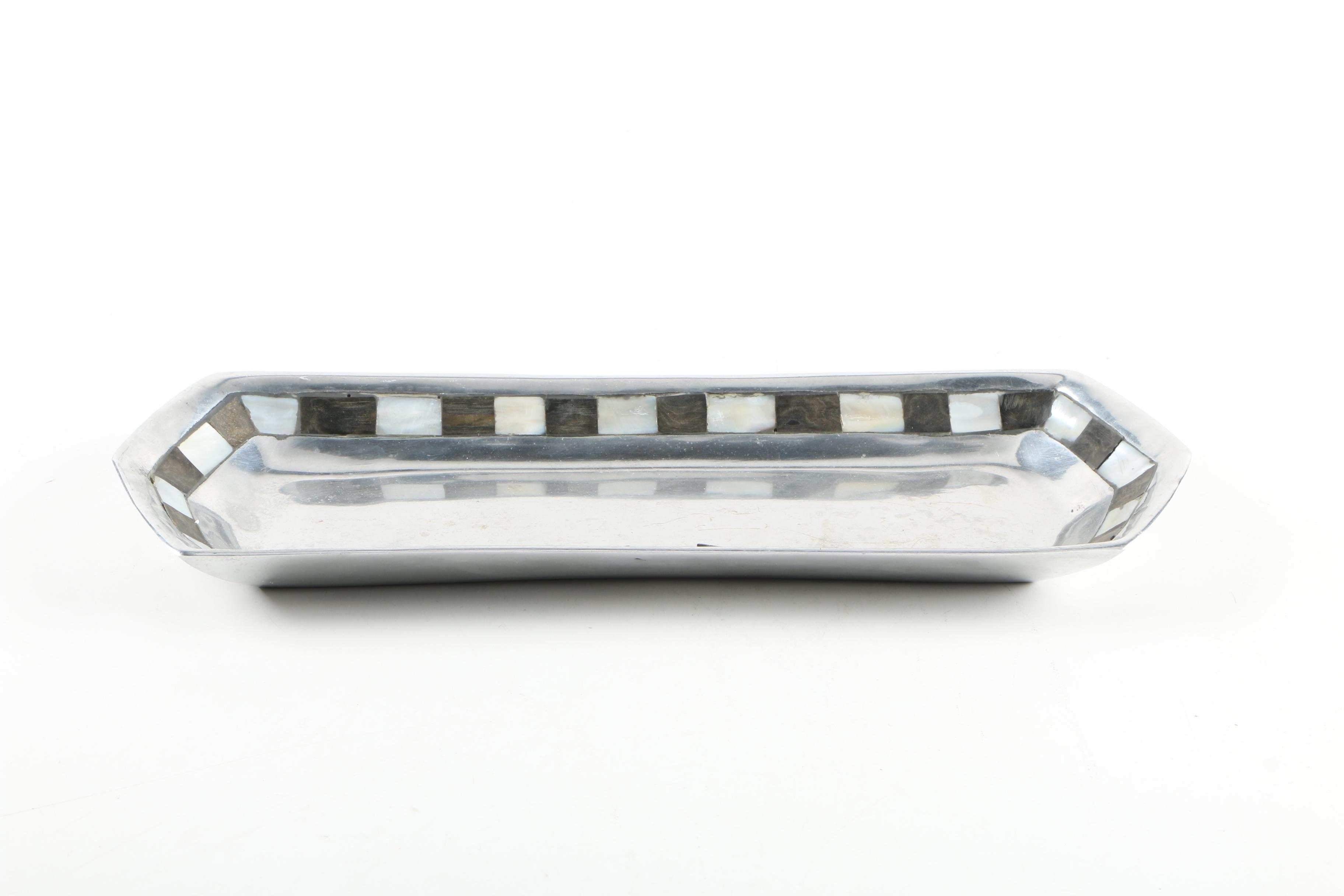 Towle Silversmiths Aluminum and Mother of Pearl Tableware