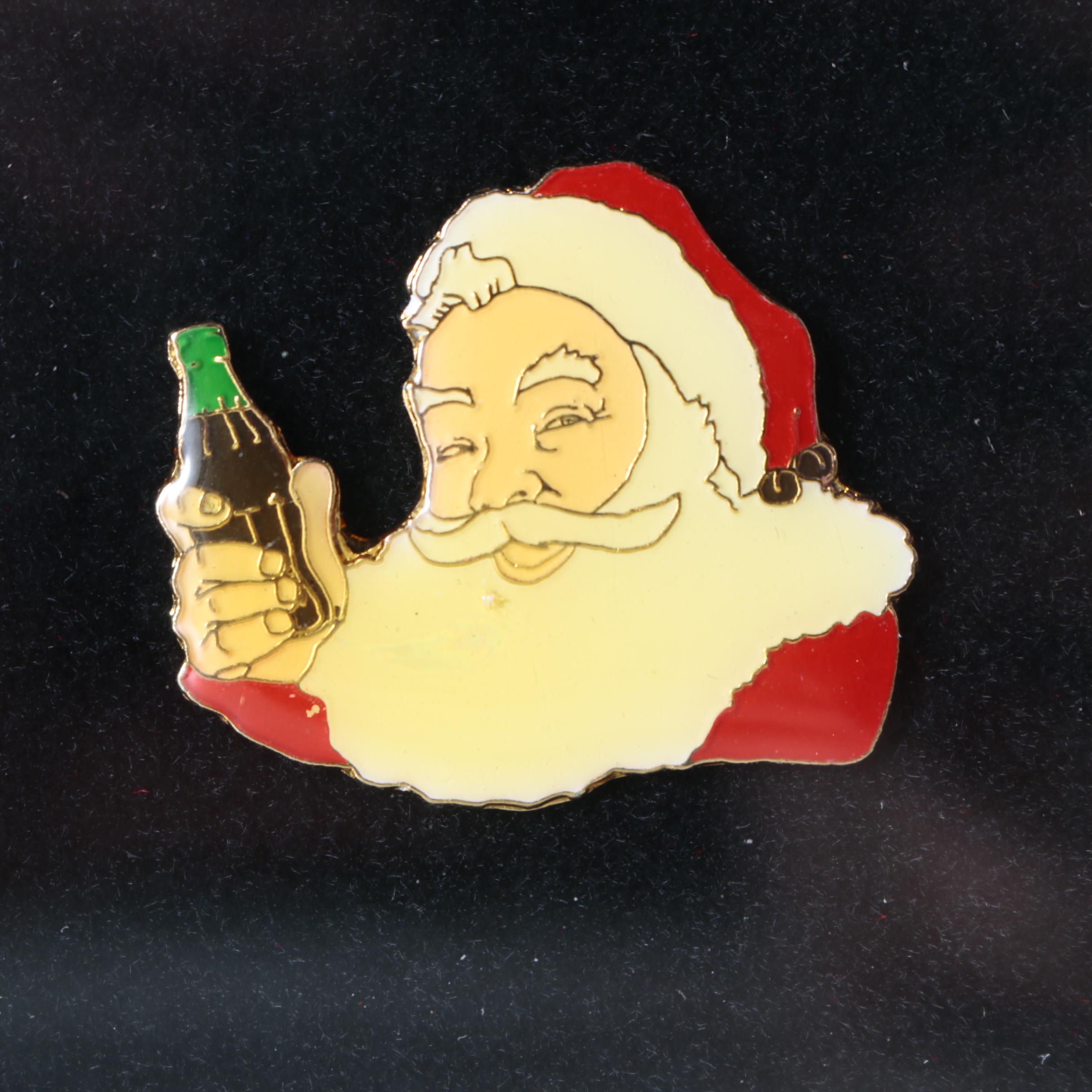Set of Limited Edition Pinbacks After Haddon Sundblom's Coca-Cola Santa Claus