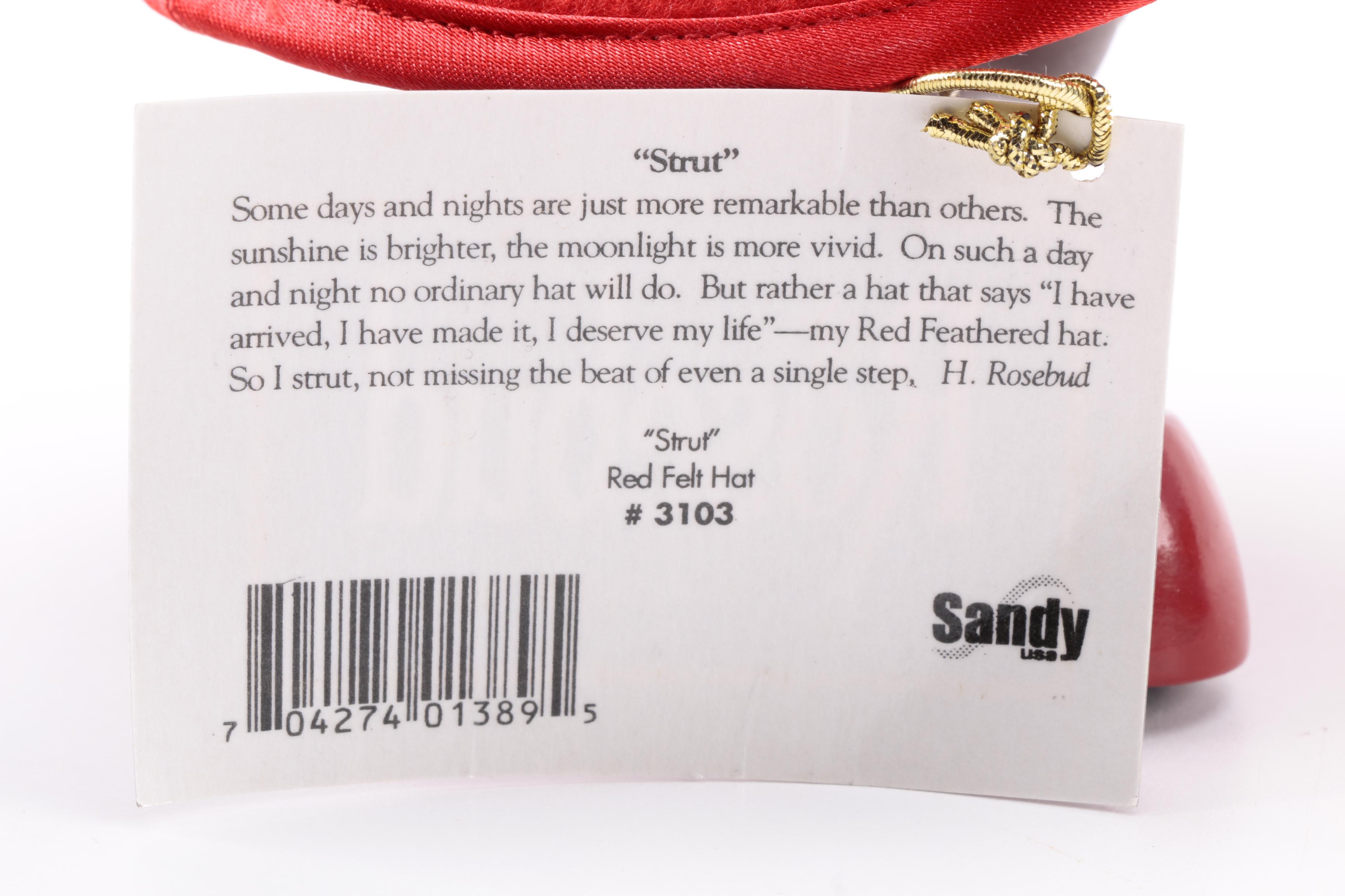 Harriet Rosebud Miniature Hats on Busts