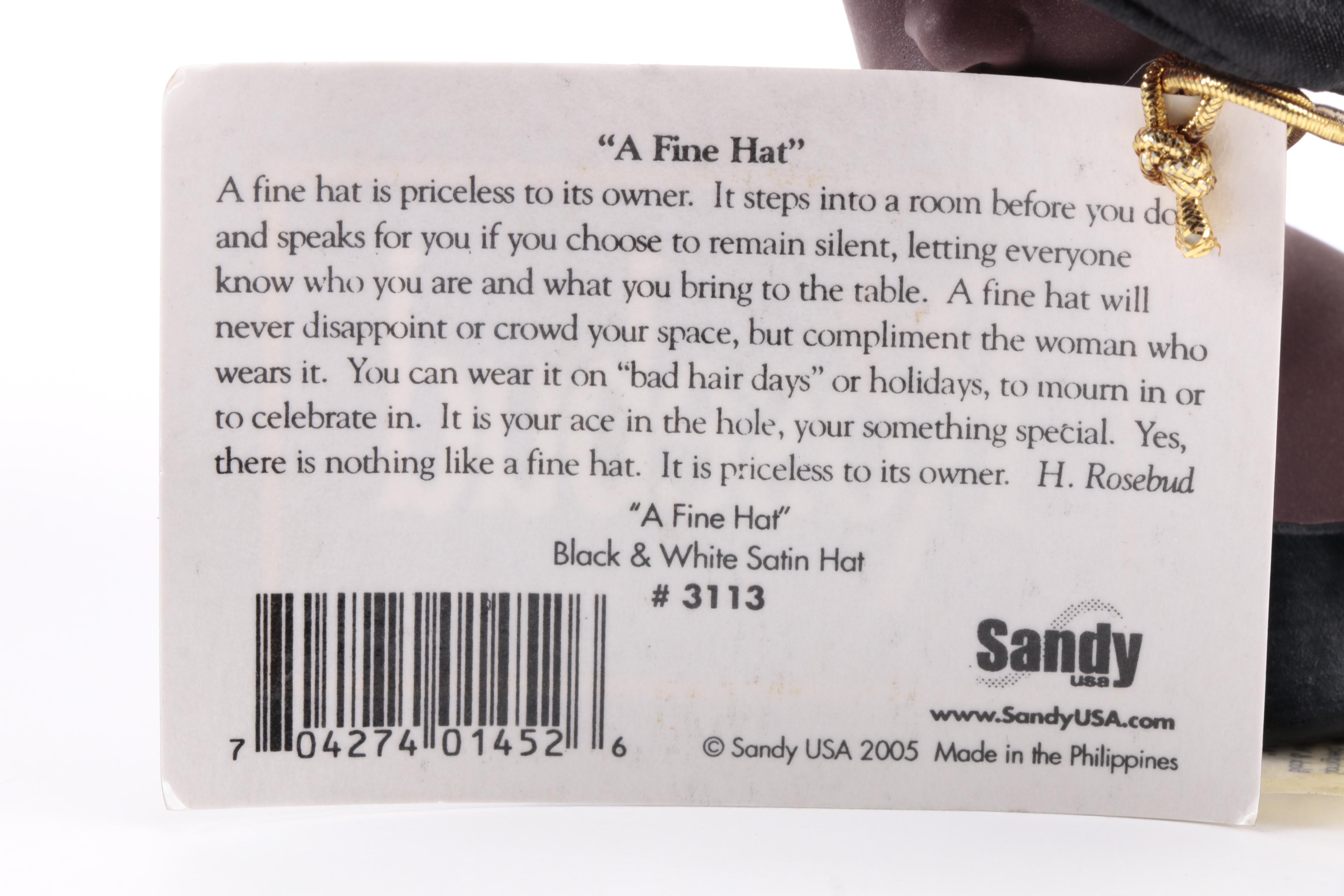 Harriet Rosebud Miniature Hats on Busts