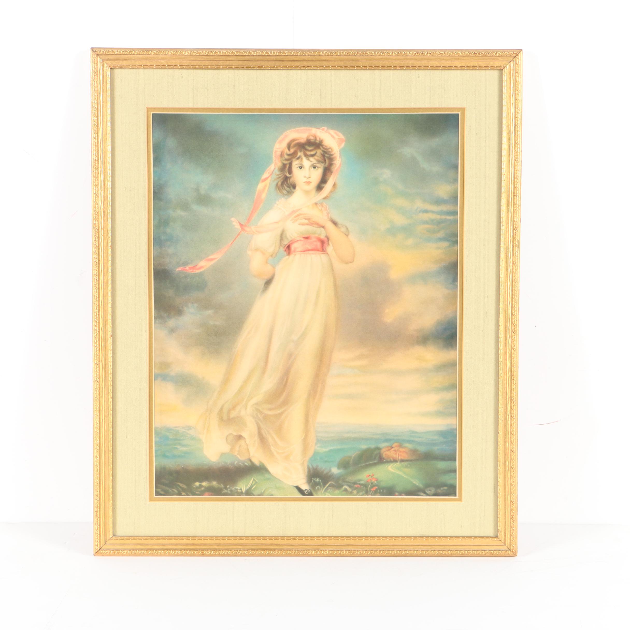 Two Offset Lithographs after Paintings "Pinkie" and "The Blue Boy"