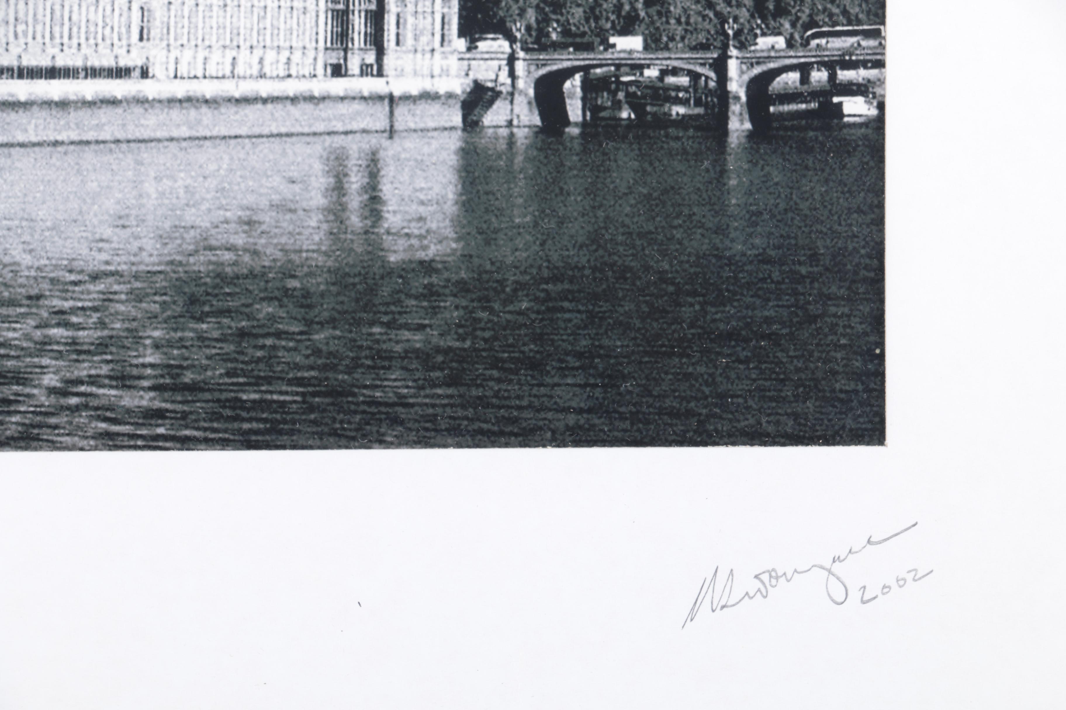 Set of Two Black and White Photographs of London Landmarks