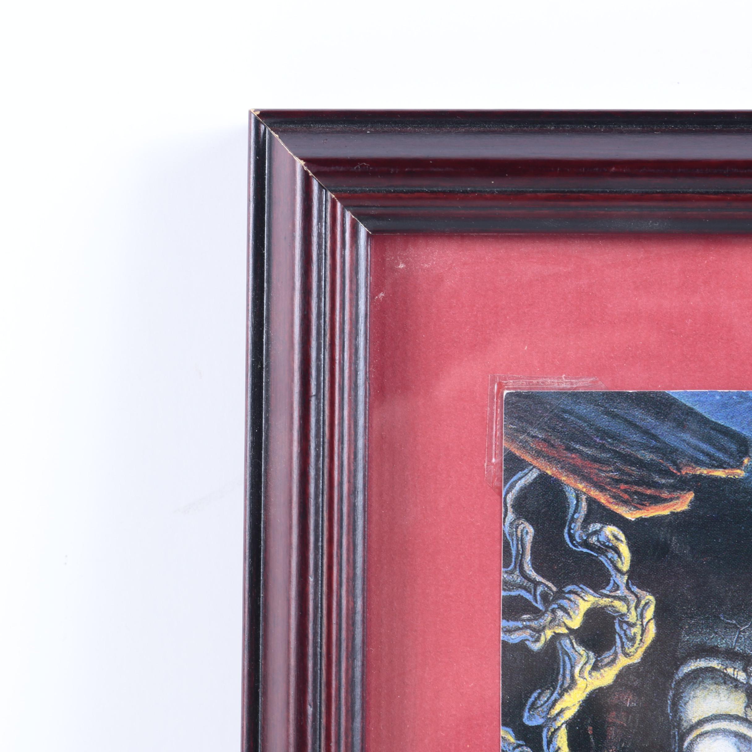 Disneyland Indiana Jones Adventure Ride Framed Memorabilia