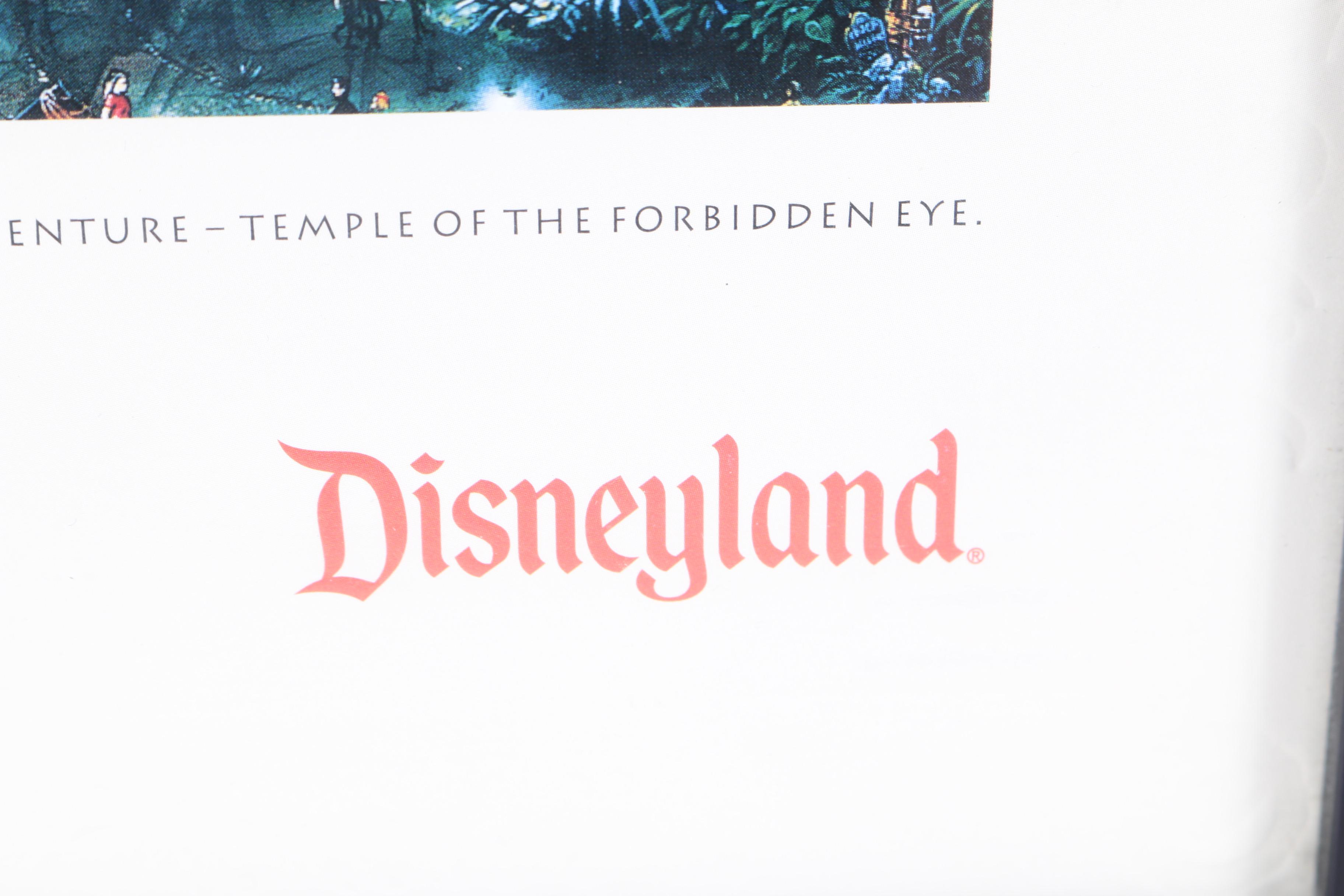 Disneyland Indiana Jones Adventure Ride Framed Memorabilia