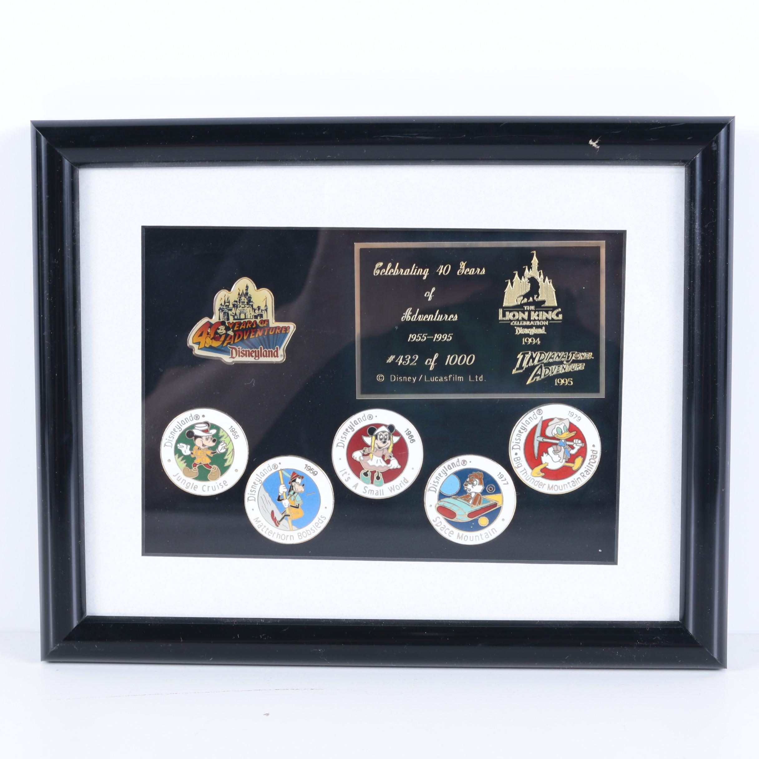 Disneyland Indiana Jones Adventure Ride Framed Memorabilia