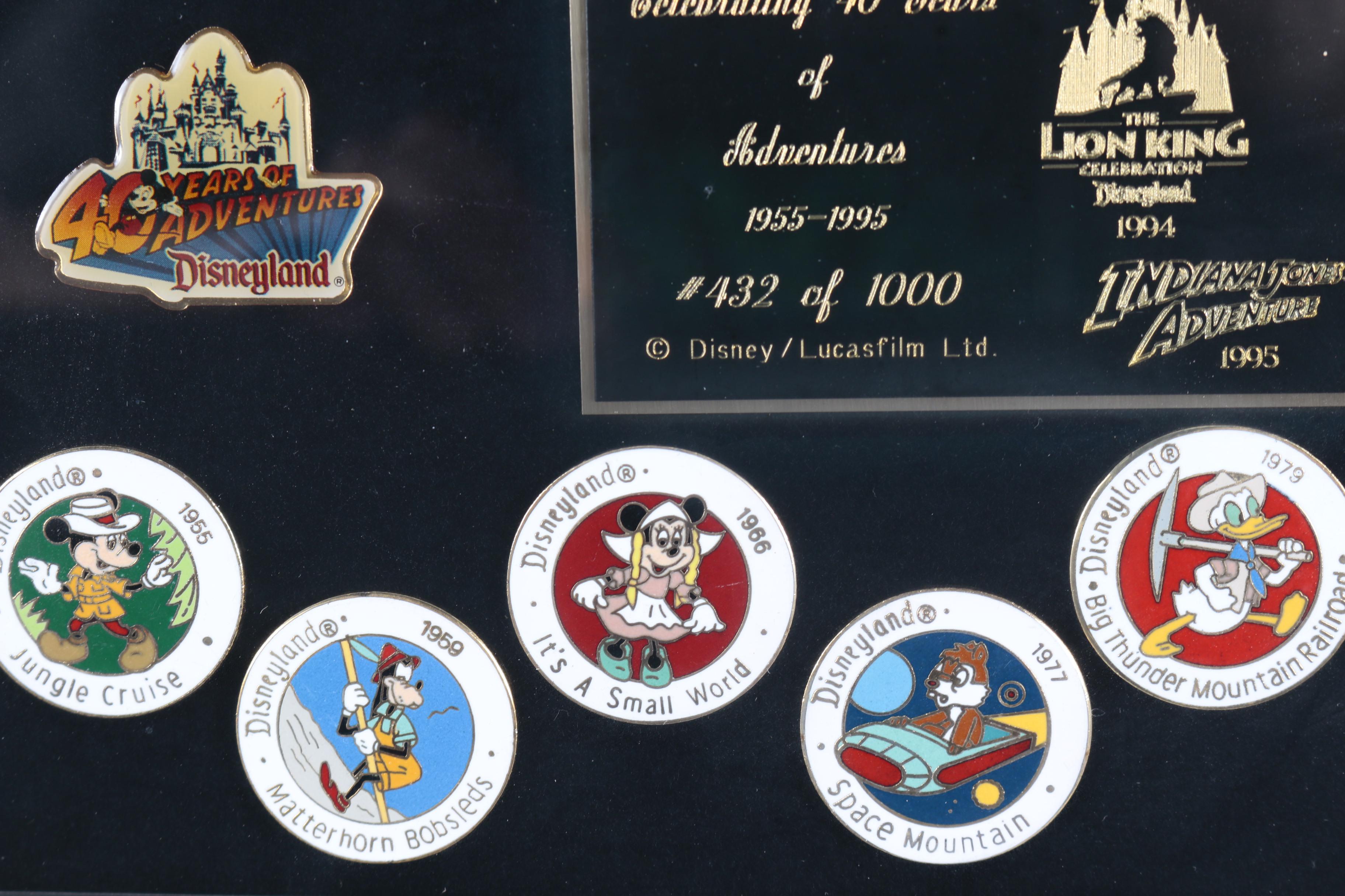 Disneyland Indiana Jones Adventure Ride Framed Memorabilia