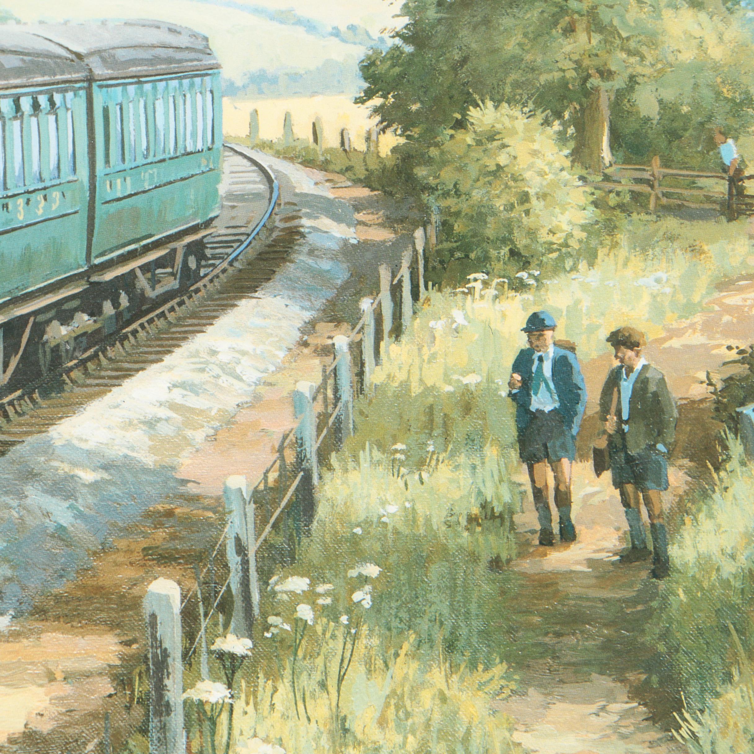 Offset Lithograph After Mike Jeffries "Wainwright 0-4-4t In Kent"