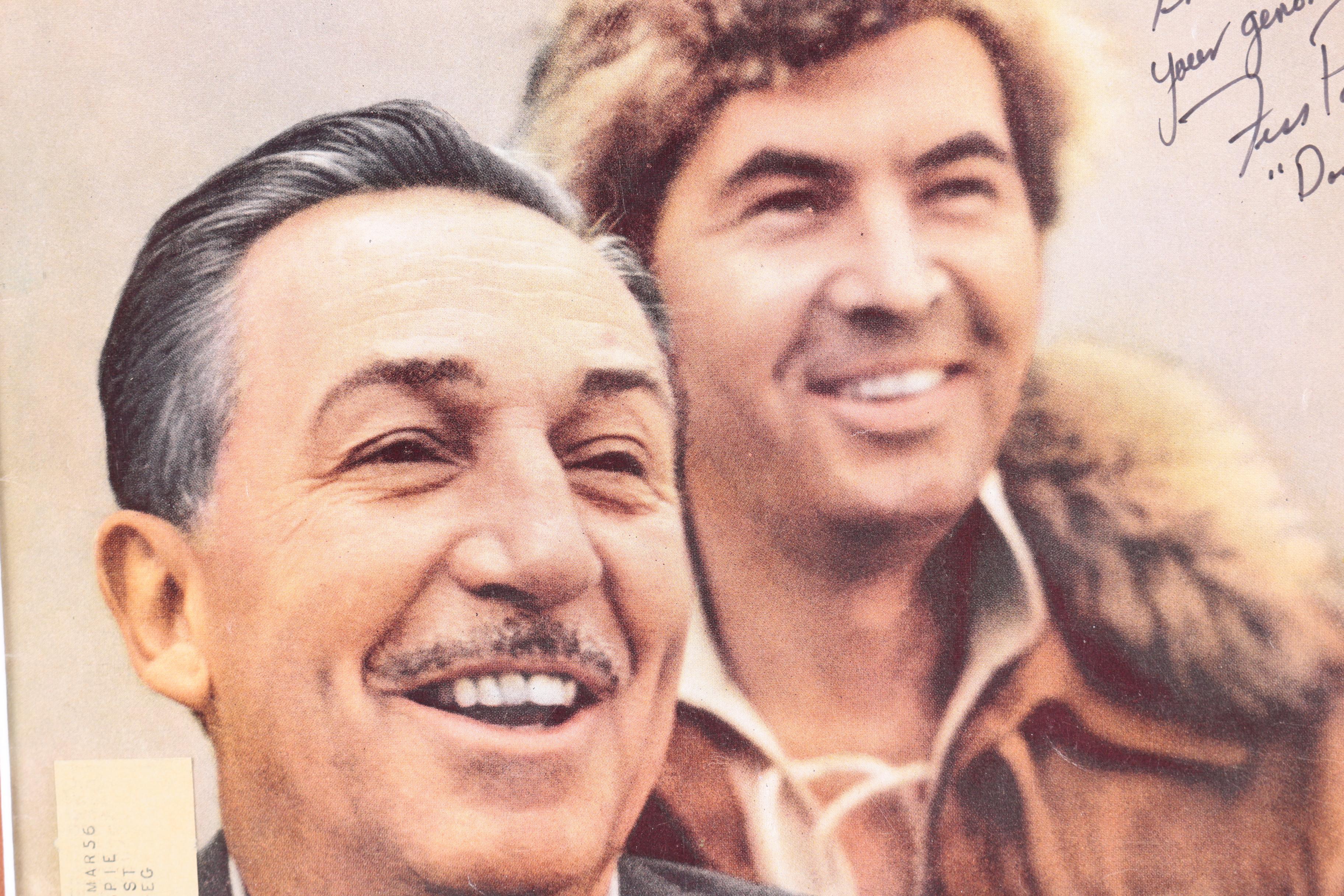 Fess Parker-Autographed 1955 "Look" Cover Featuring Disney's "Davy Crockett"