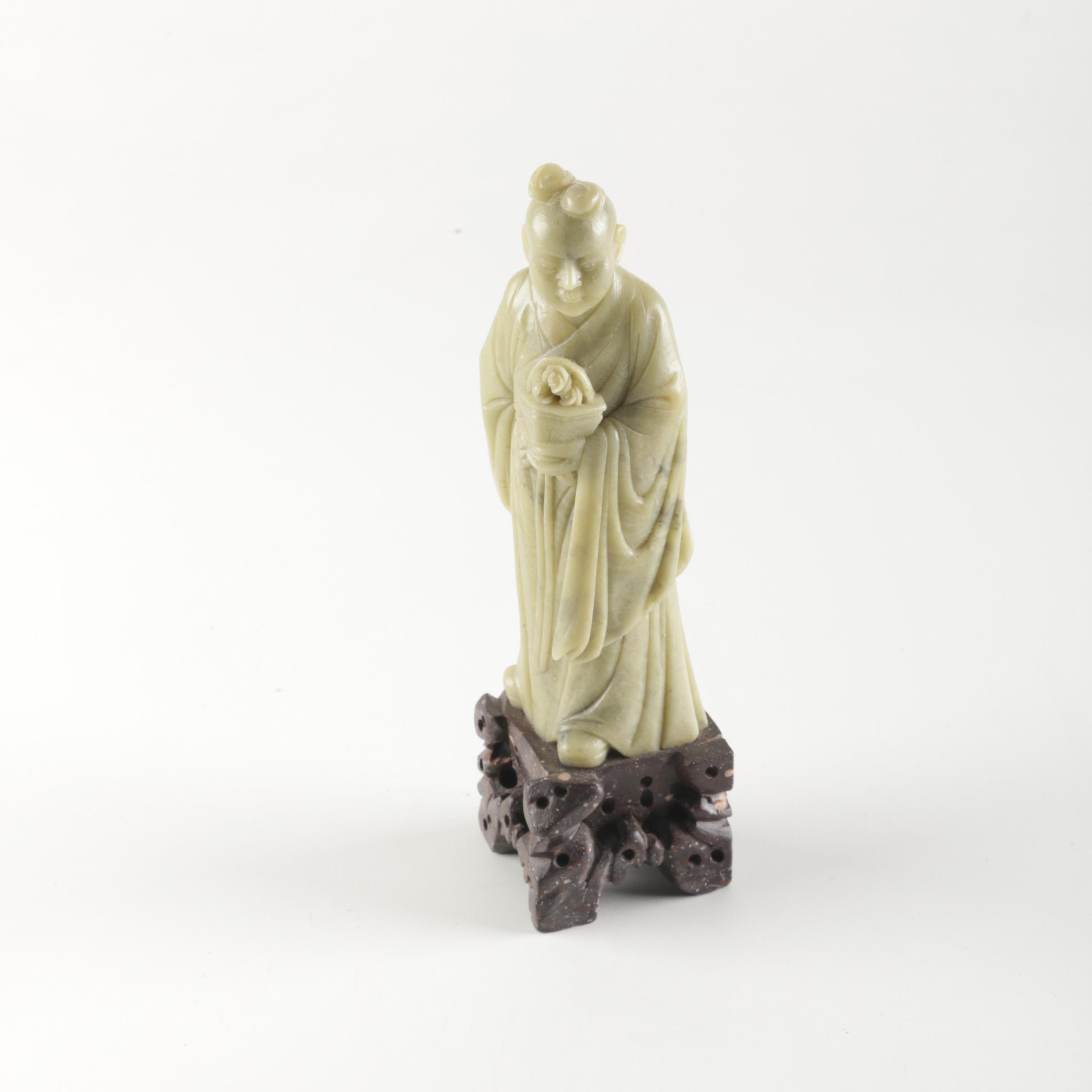 Chinese Carved Soapstone Figurine