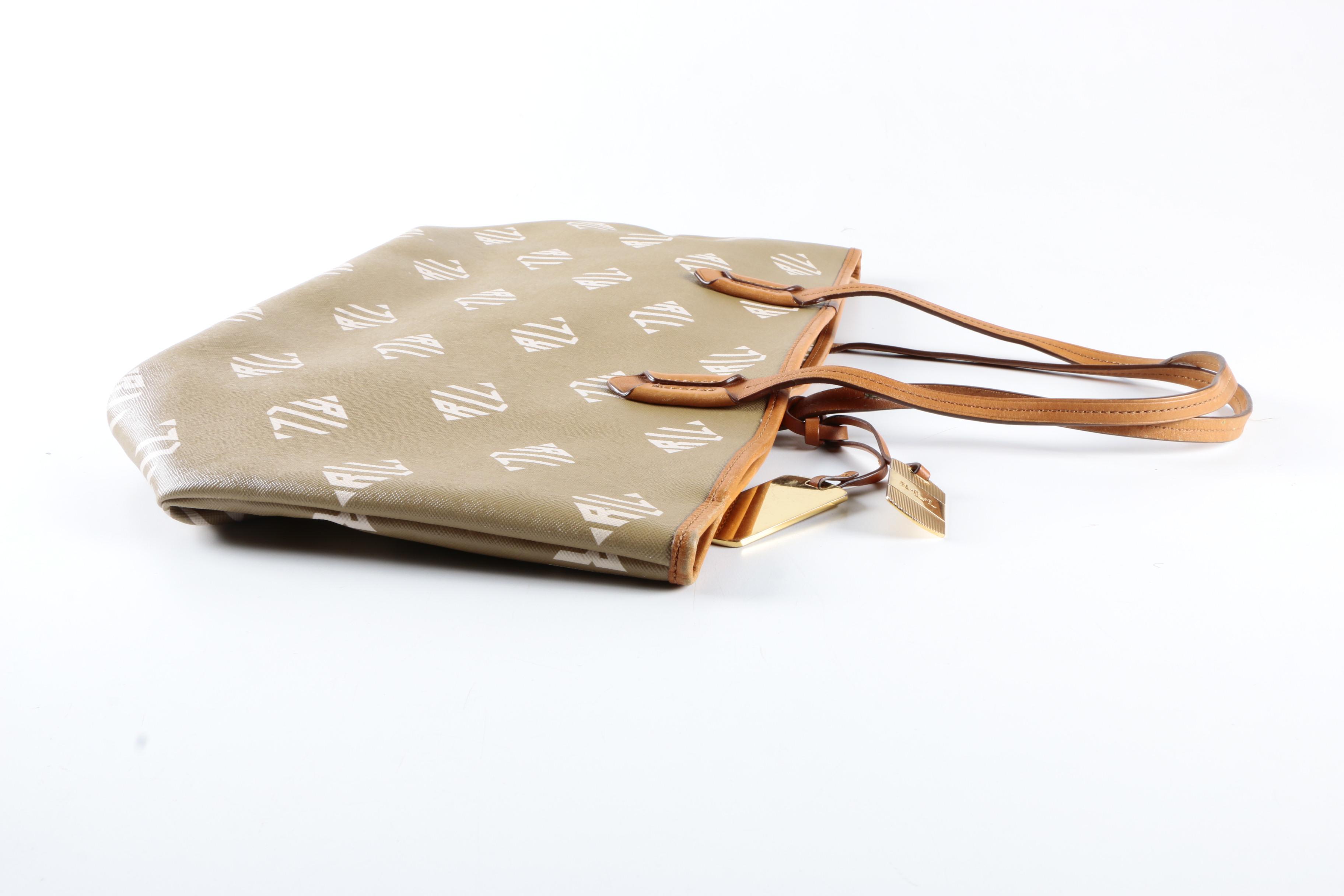 Lauren Ralph Lauren Coated Canvas Tote Bag