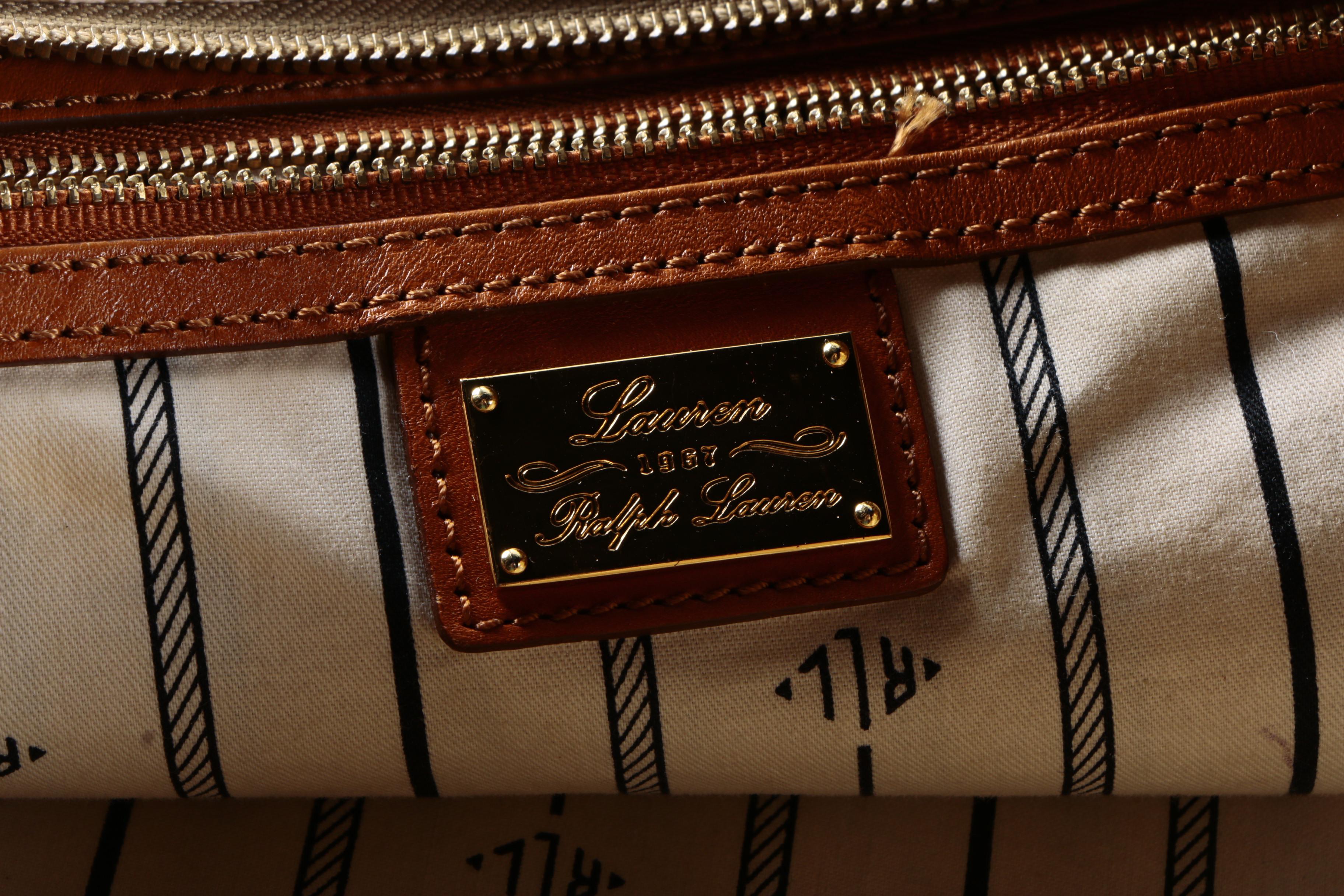 Lauren Ralph Lauren Coated Canvas Tote Bag