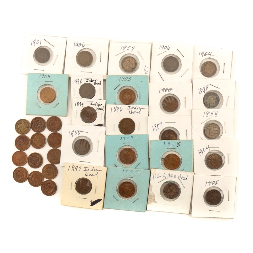 Flying Eagle and Indian Head Cent Collection