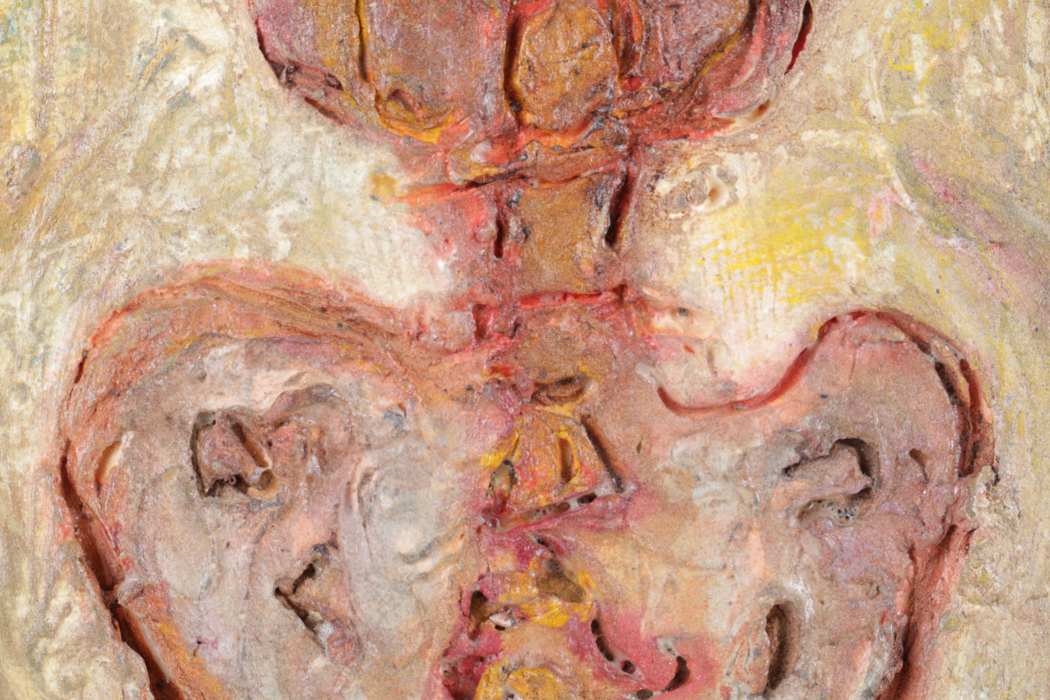 Charlotte Lowry Collins Mixed Media Painting on Board "Inner Core"