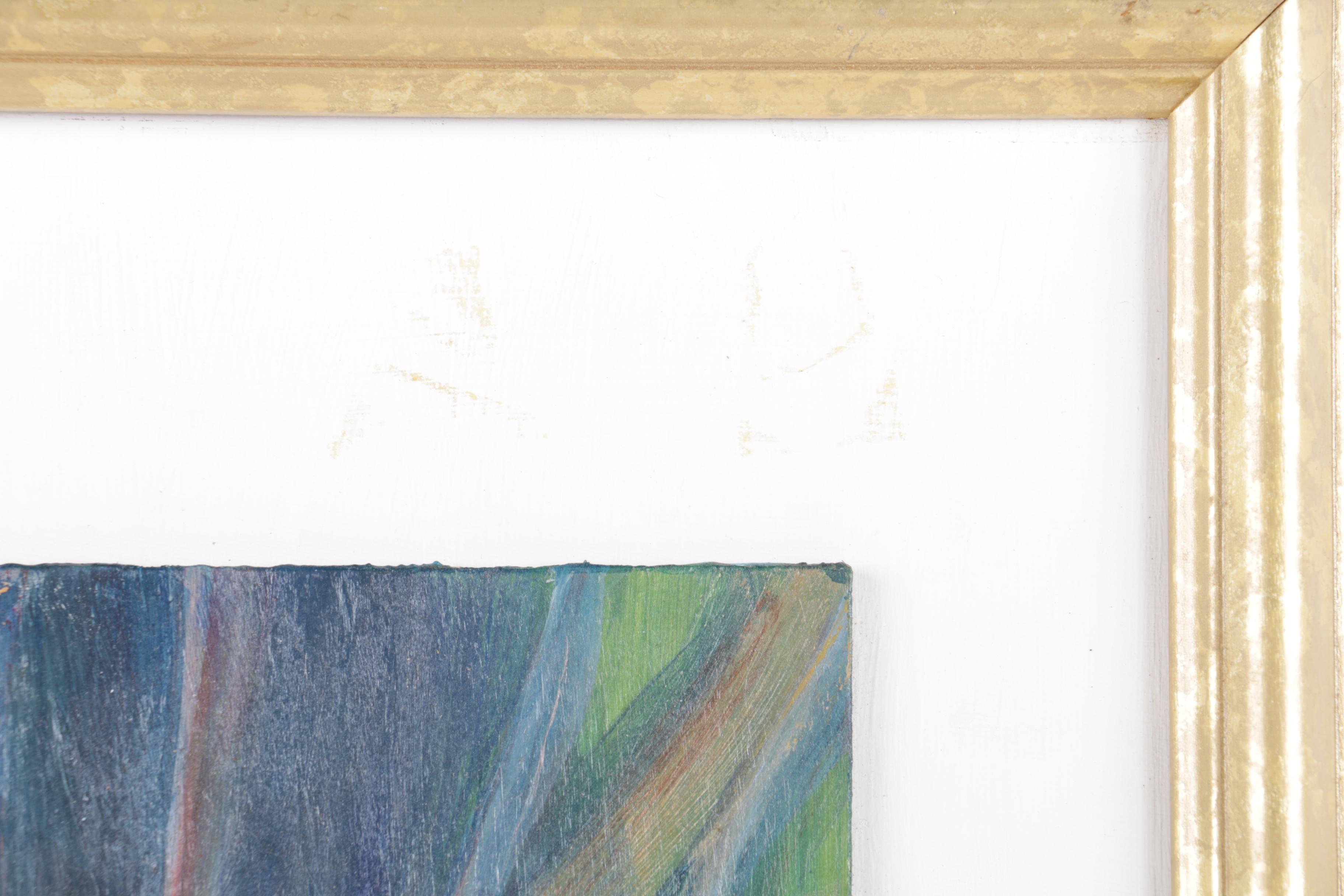 Charlotte Lowry Collins Mixed Media Painting on Board "Inner Core"