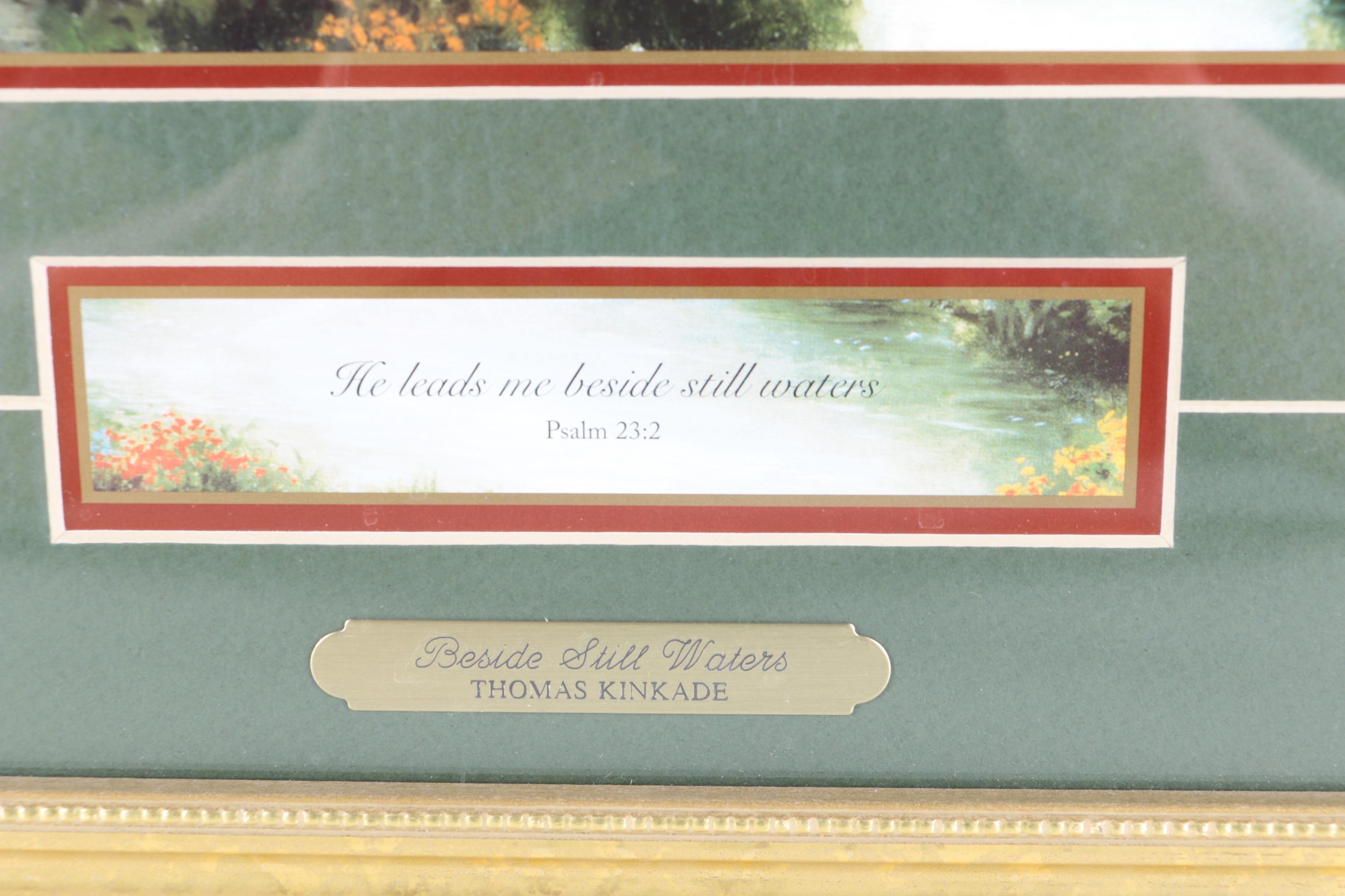 Offset Lithograph After Thomas Kinkade's "Beside Still Waters"
