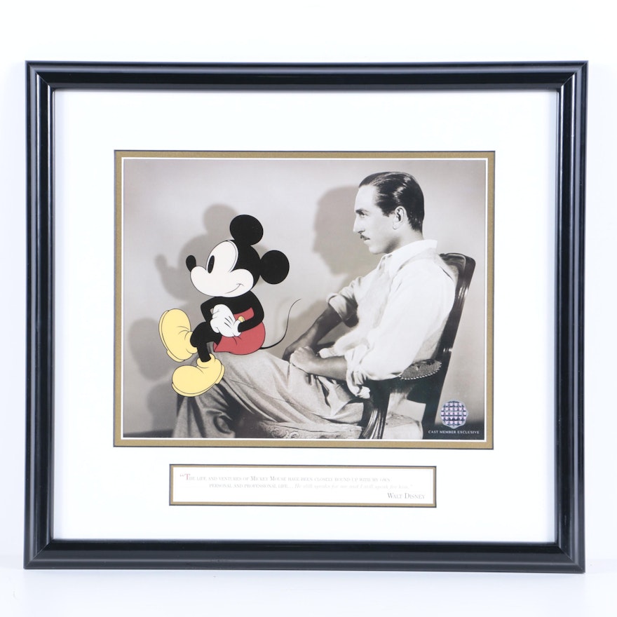 Disney Limited Edition Mickey Mouse Themed Sericel "Profiles of Imagination"