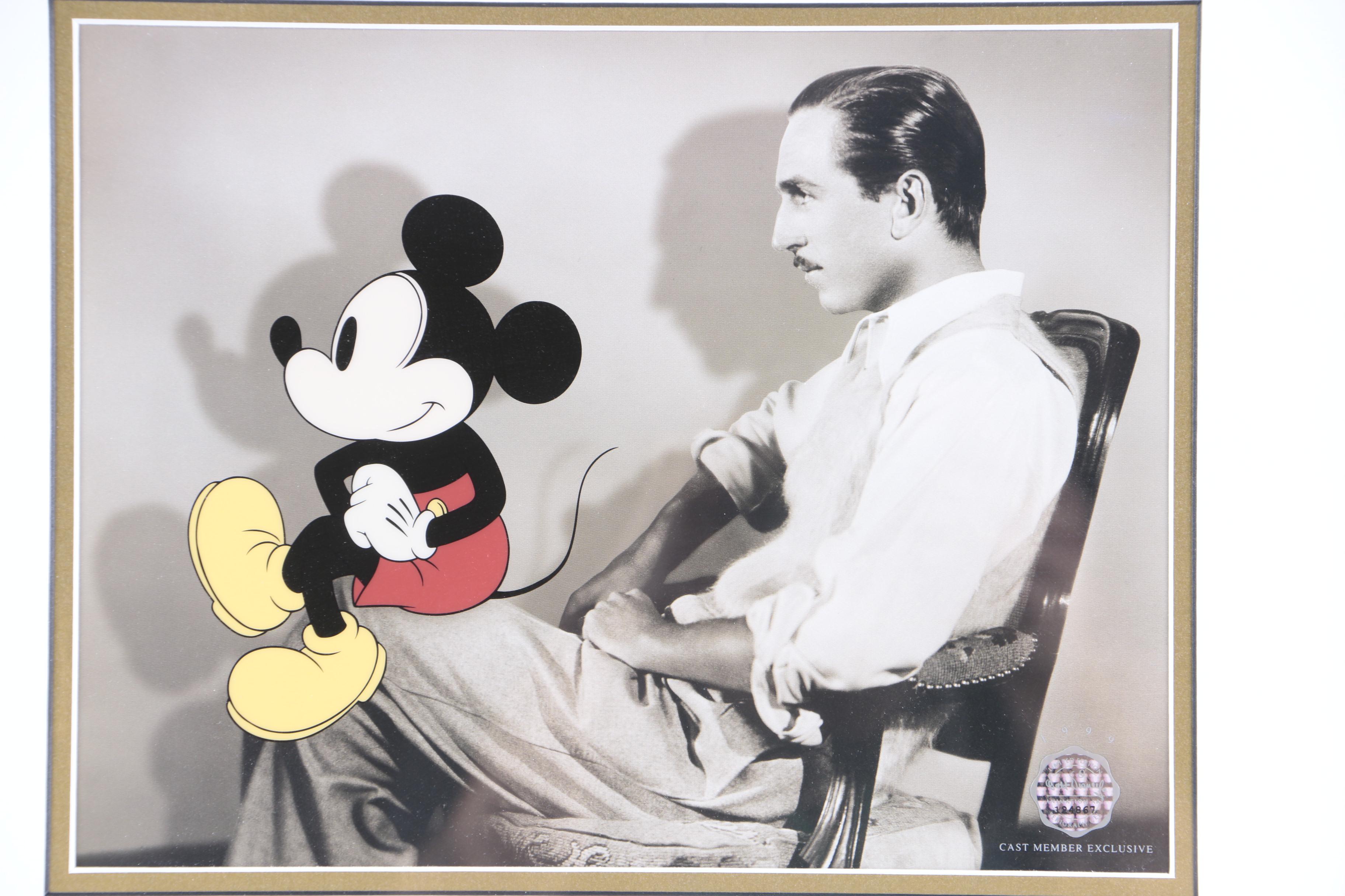 Disney Limited Edition Mickey Mouse Themed Sericel "Profiles of Imagination"