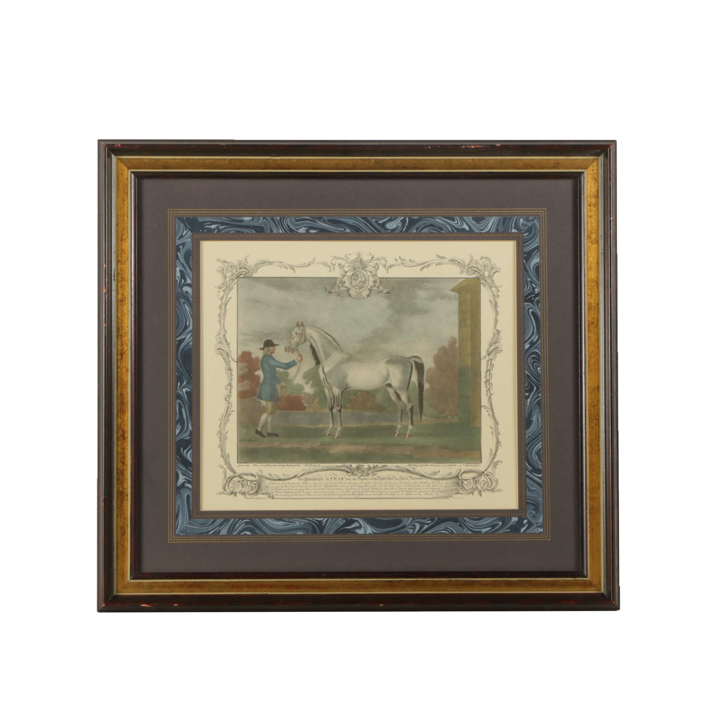 Reproduction Print after Engraving by Thomas Spencer "The Portraiture of Crab"