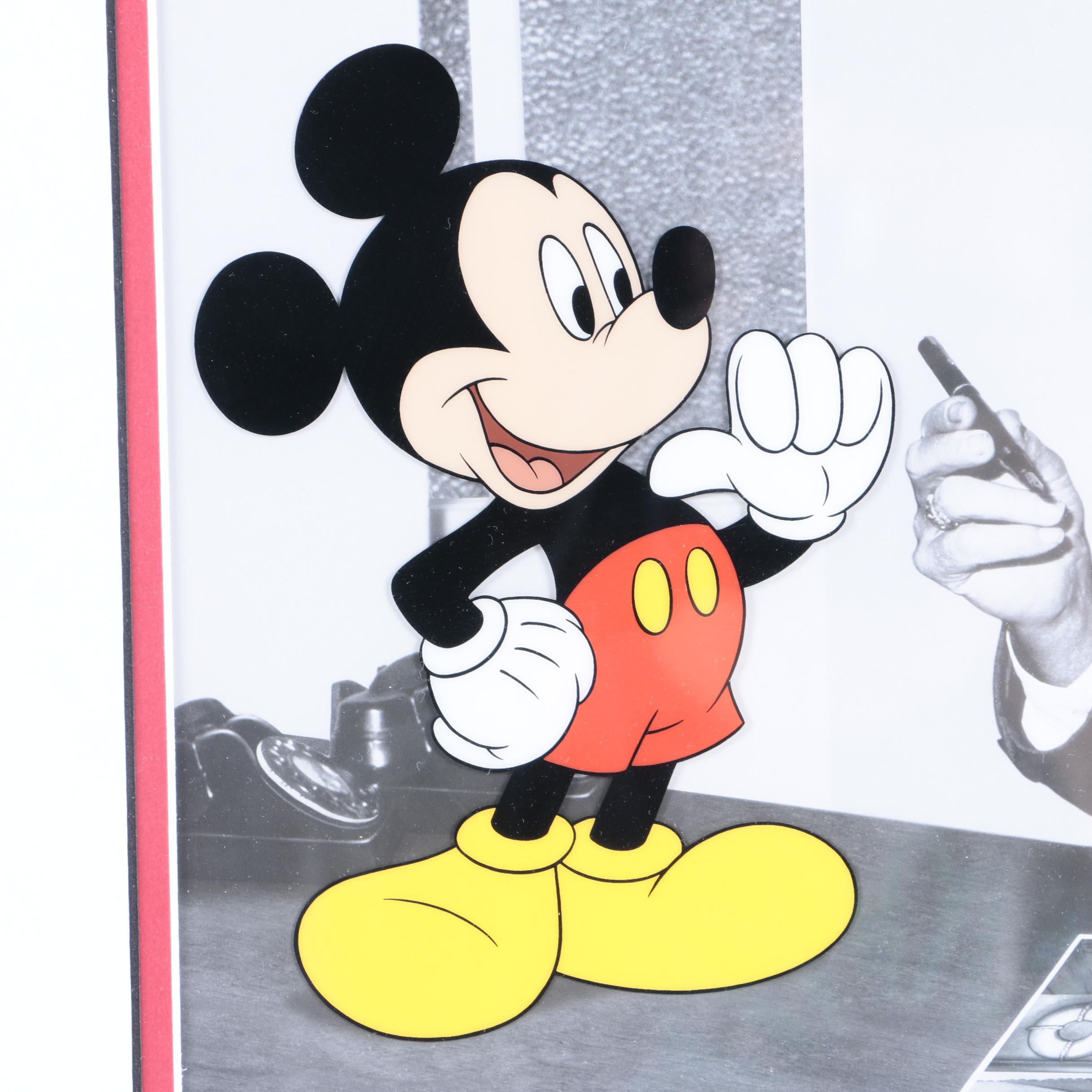 Disney Limited Edition Mickey Mouse Themed Sericel "Making Magic Together"