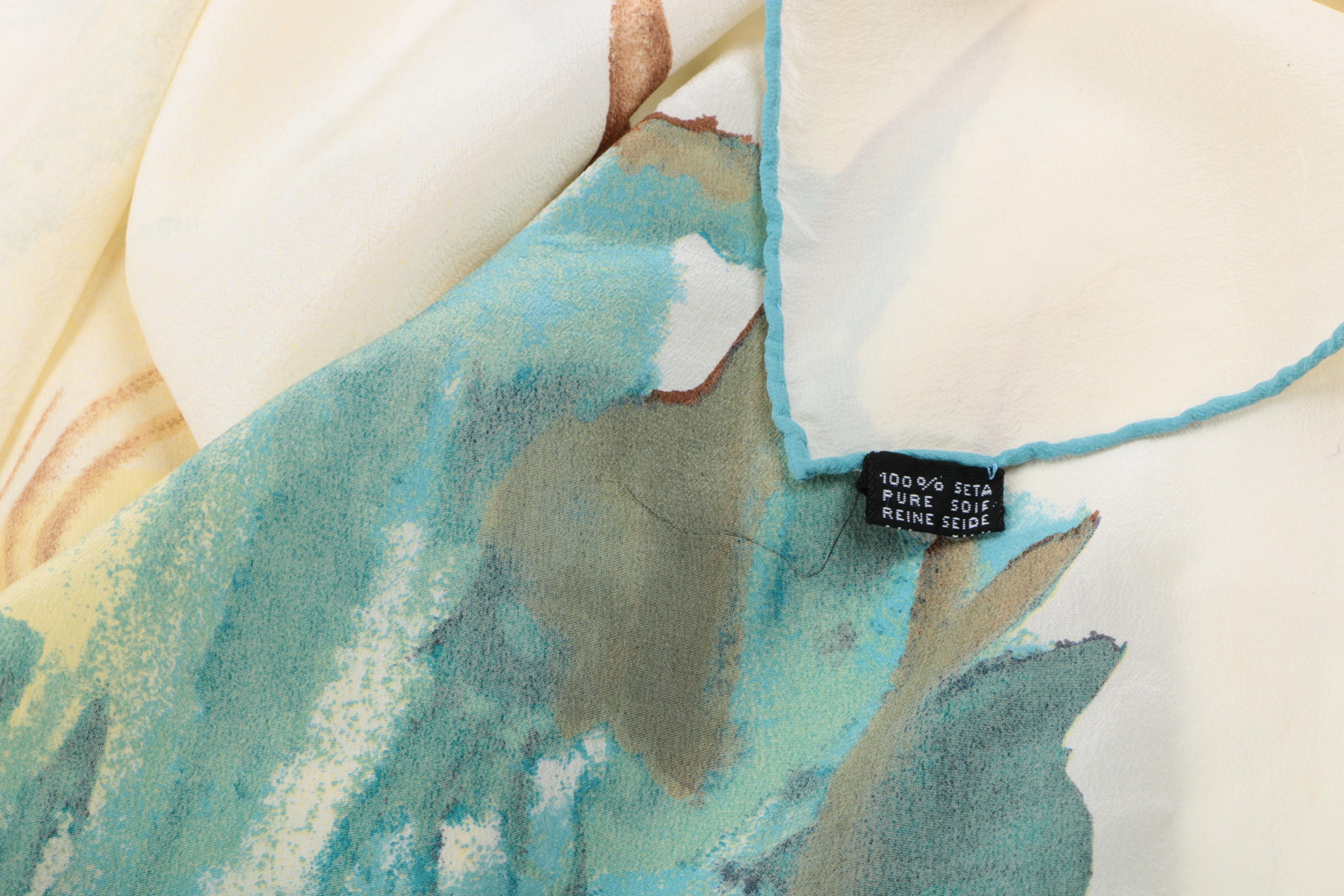 Italian Silk "El Arbol De La Penitencia" Salvador Dali Scarf