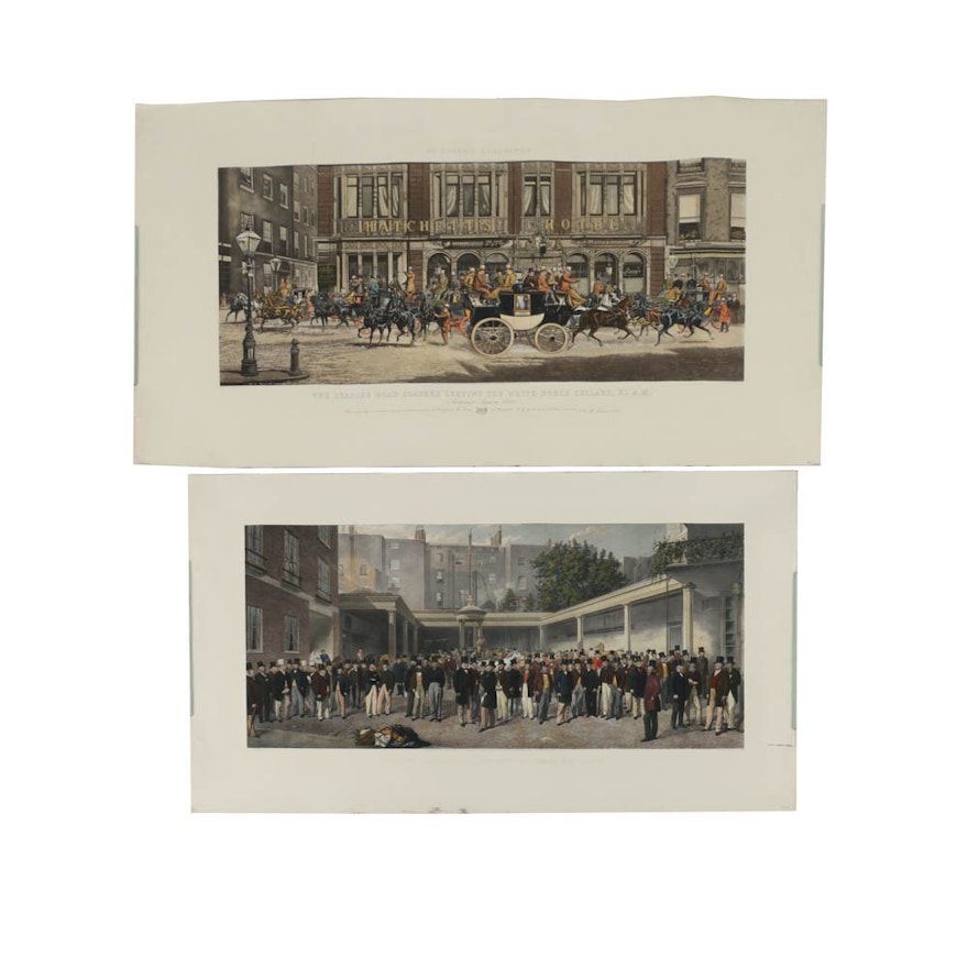 Hand Colored  Rotogravure Prints Featuring English Gentlemen