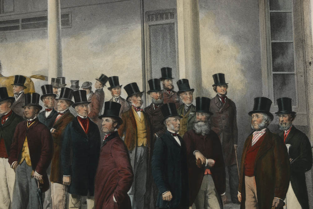 Hand Colored  Rotogravure Prints Featuring English Gentlemen