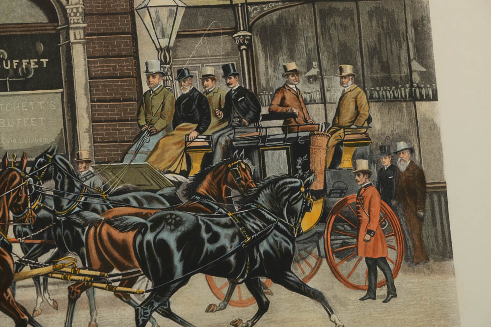 Hand Colored  Rotogravure Prints Featuring English Gentlemen