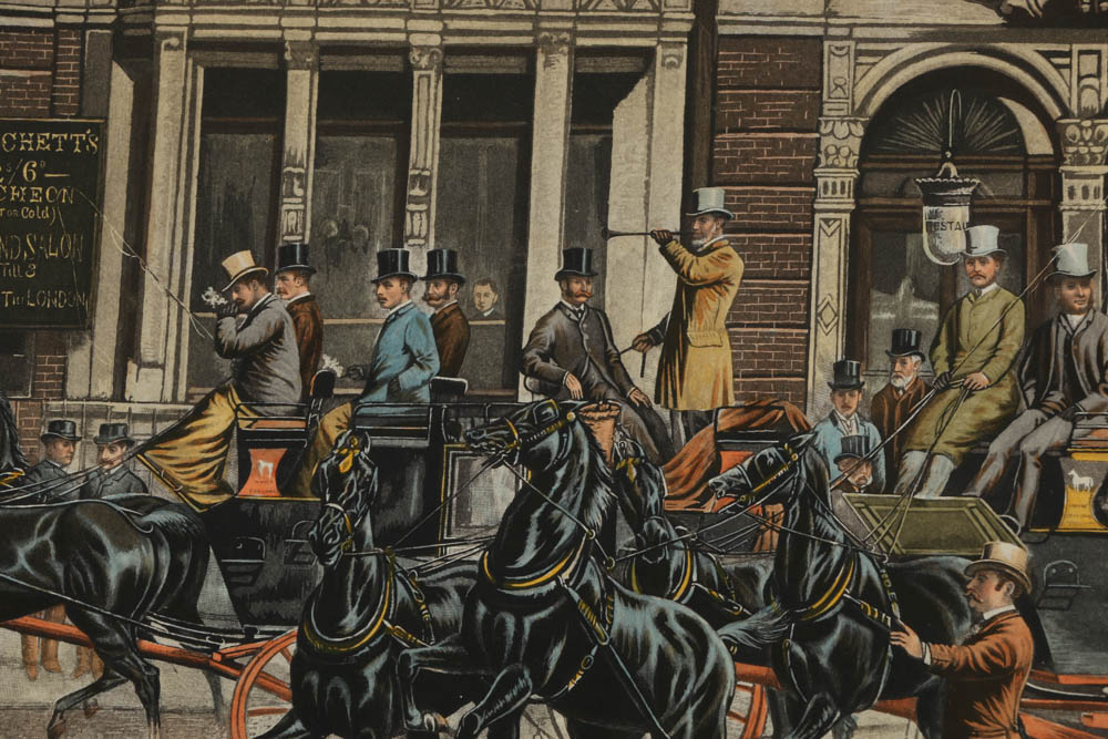 Hand Colored  Rotogravure Prints Featuring English Gentlemen